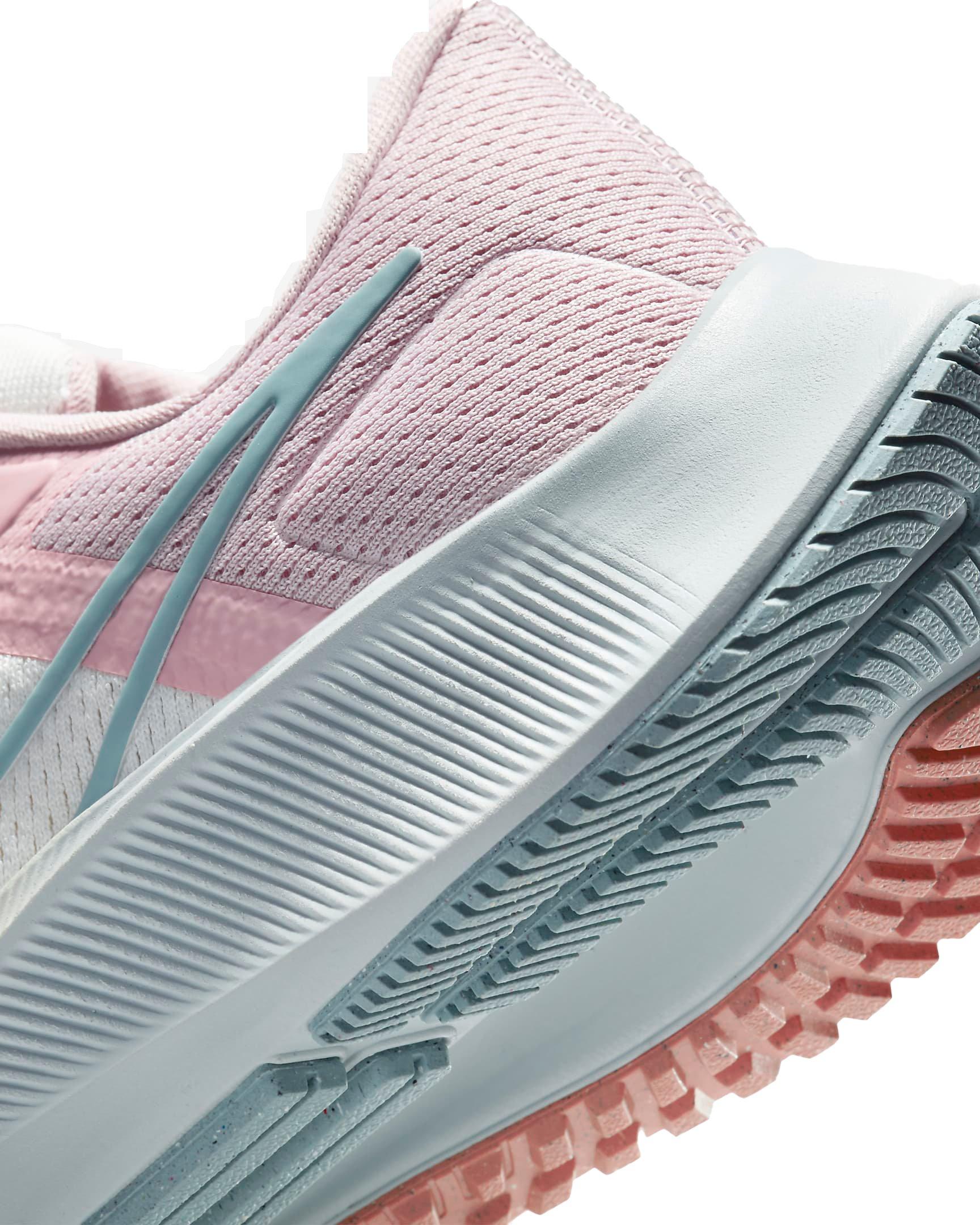 Nike Pegasus 38 "Sail/Pink Glaze/Crimson Bliss" Women's Running Shoe - WHITE Thumbnail View 8