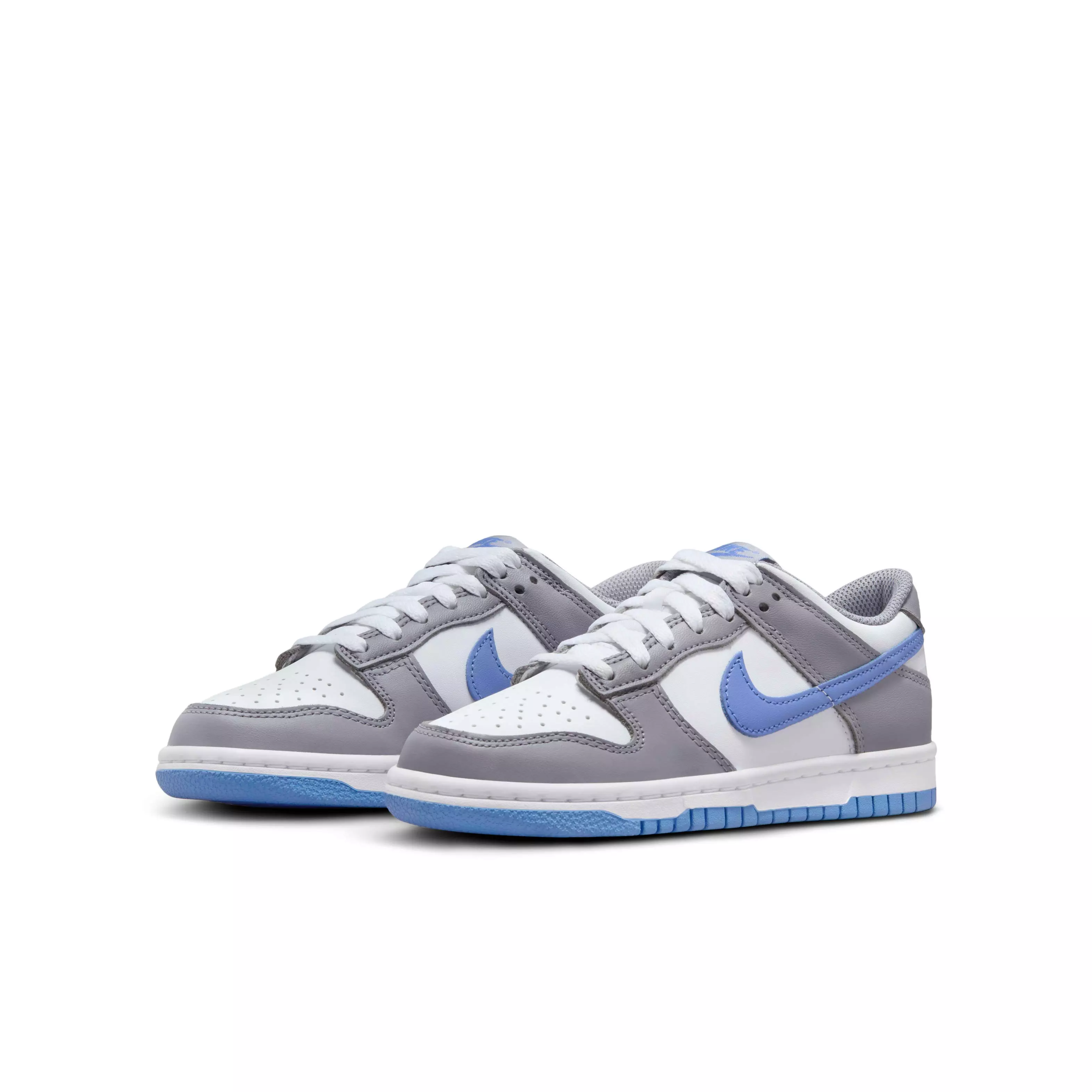 Nike Dunk Low "White/Cement Grey/Royal Pulse" Grade School Boys' Shoe - WHITE/GREY/ROYAL