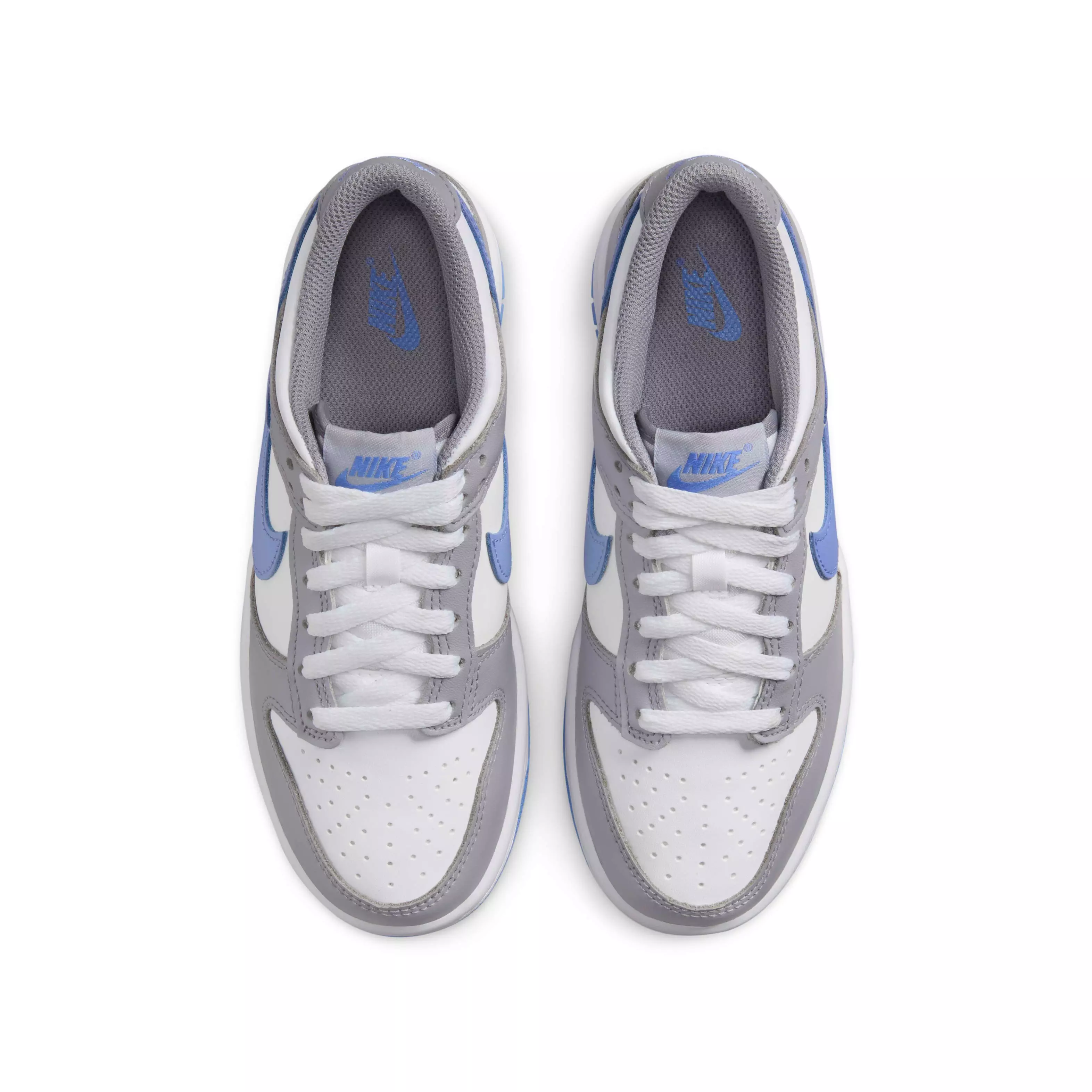 Nike Dunk Low "White/Cement Grey/Royal Pulse" Grade School Boys' Shoe - WHITE/GREY/ROYAL
