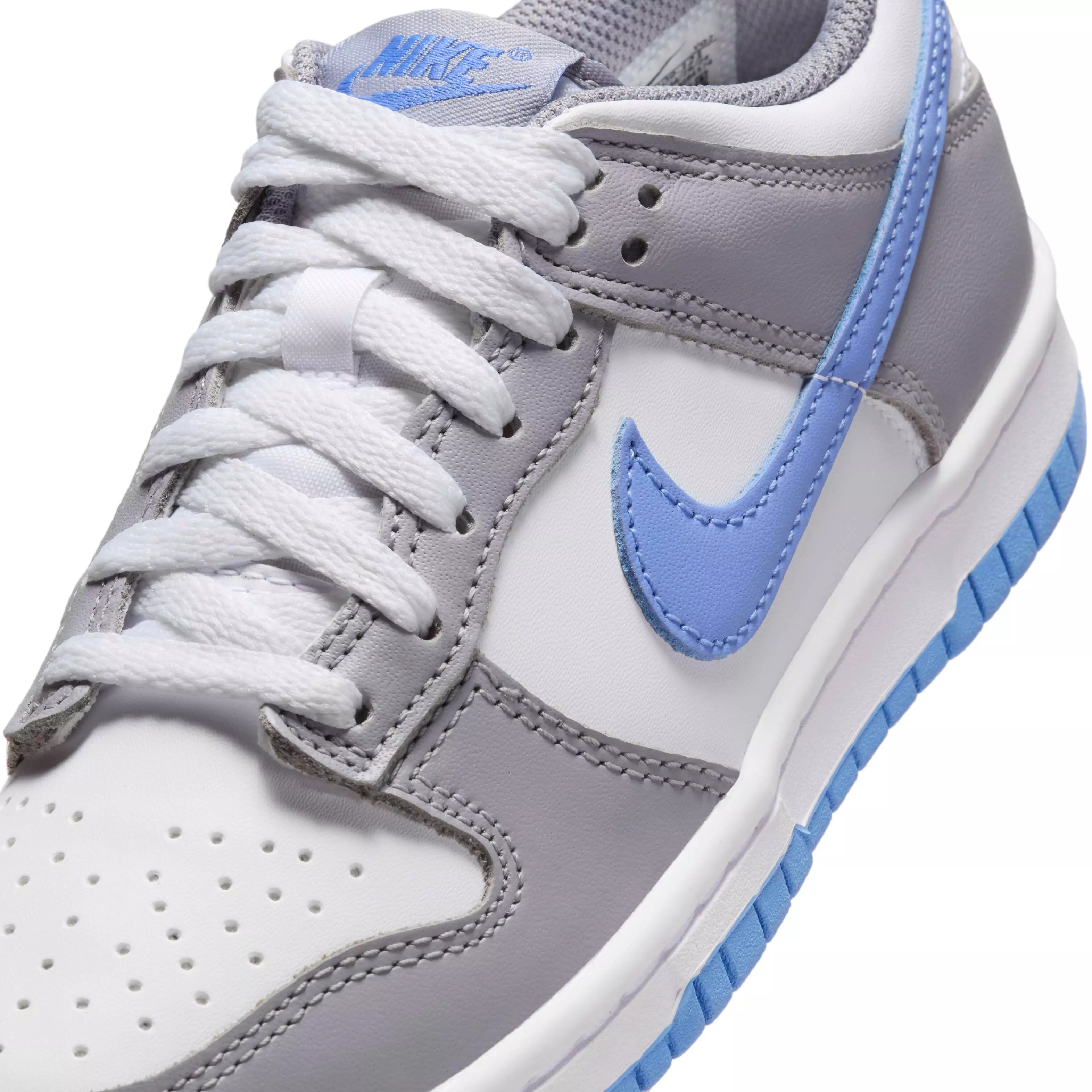 Nike Dunk Low "White/Cement Grey/Royal Pulse" Grade School Boys' Shoe - WHITE/GREY/ROYAL