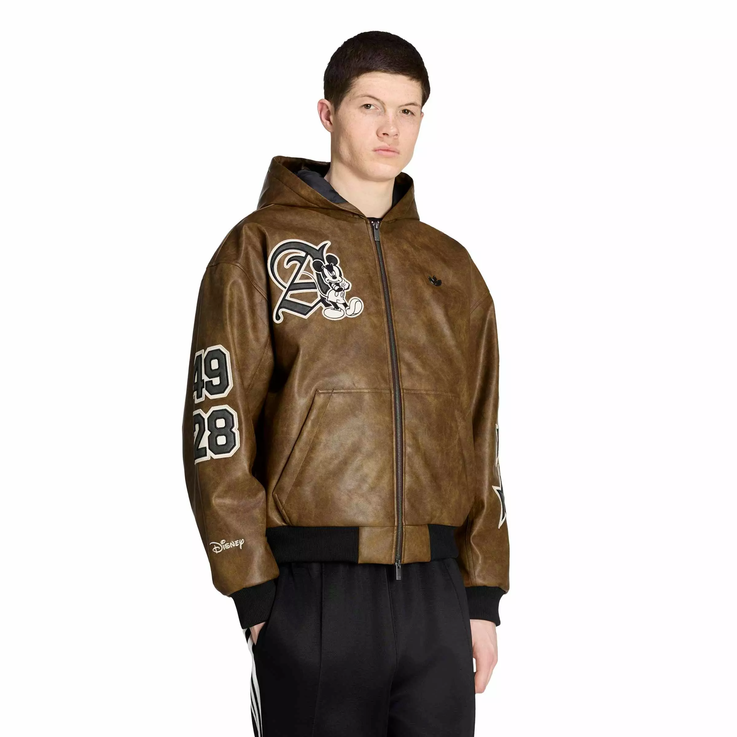adidas Men's x Disney Mickey Mouse Dreams Jacket - Brown - BROWN