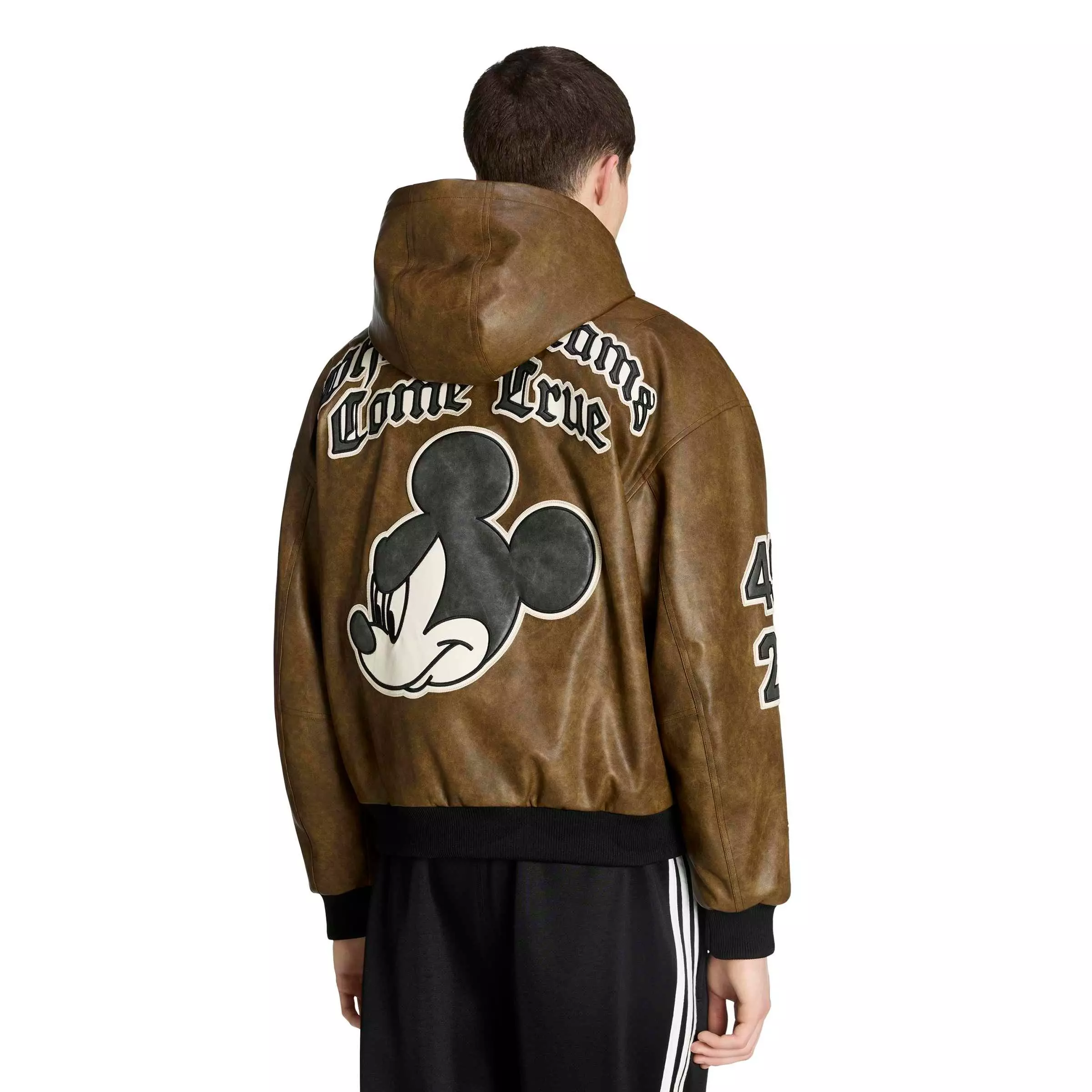 adidas Men's x Disney Mickey Mouse Dreams Jacket - Brown - BROWN