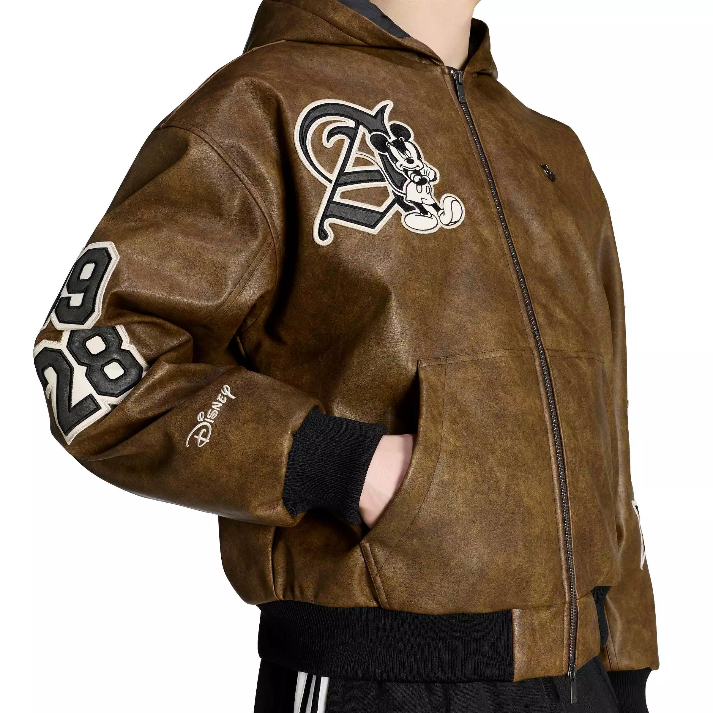 adidas Men's x Disney Mickey Mouse Dreams Jacket - Brown - BROWN