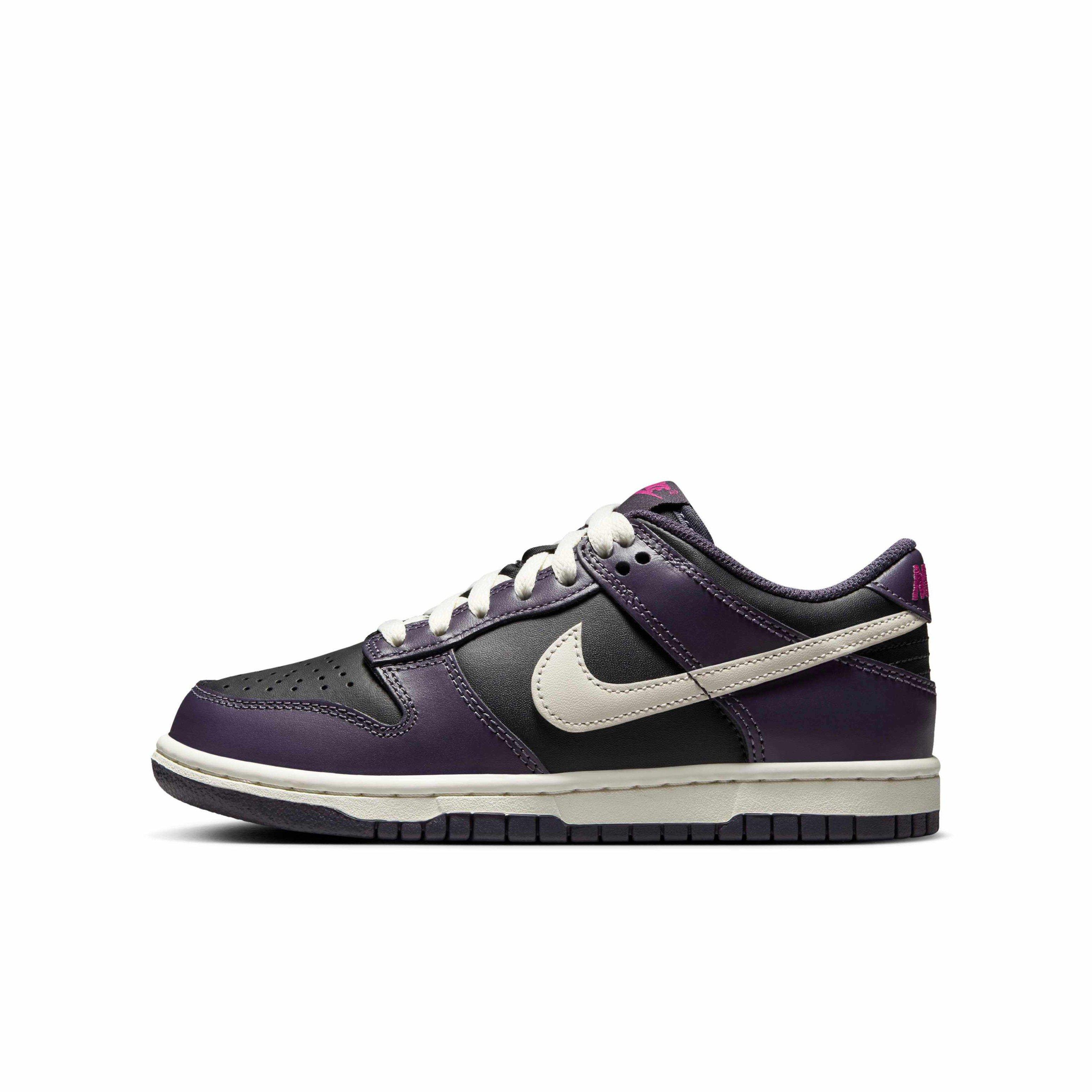 Nike Dunk Low Grade School Boys' "Black/Dark Raisin/Sail/Pale Ivory" Shoe