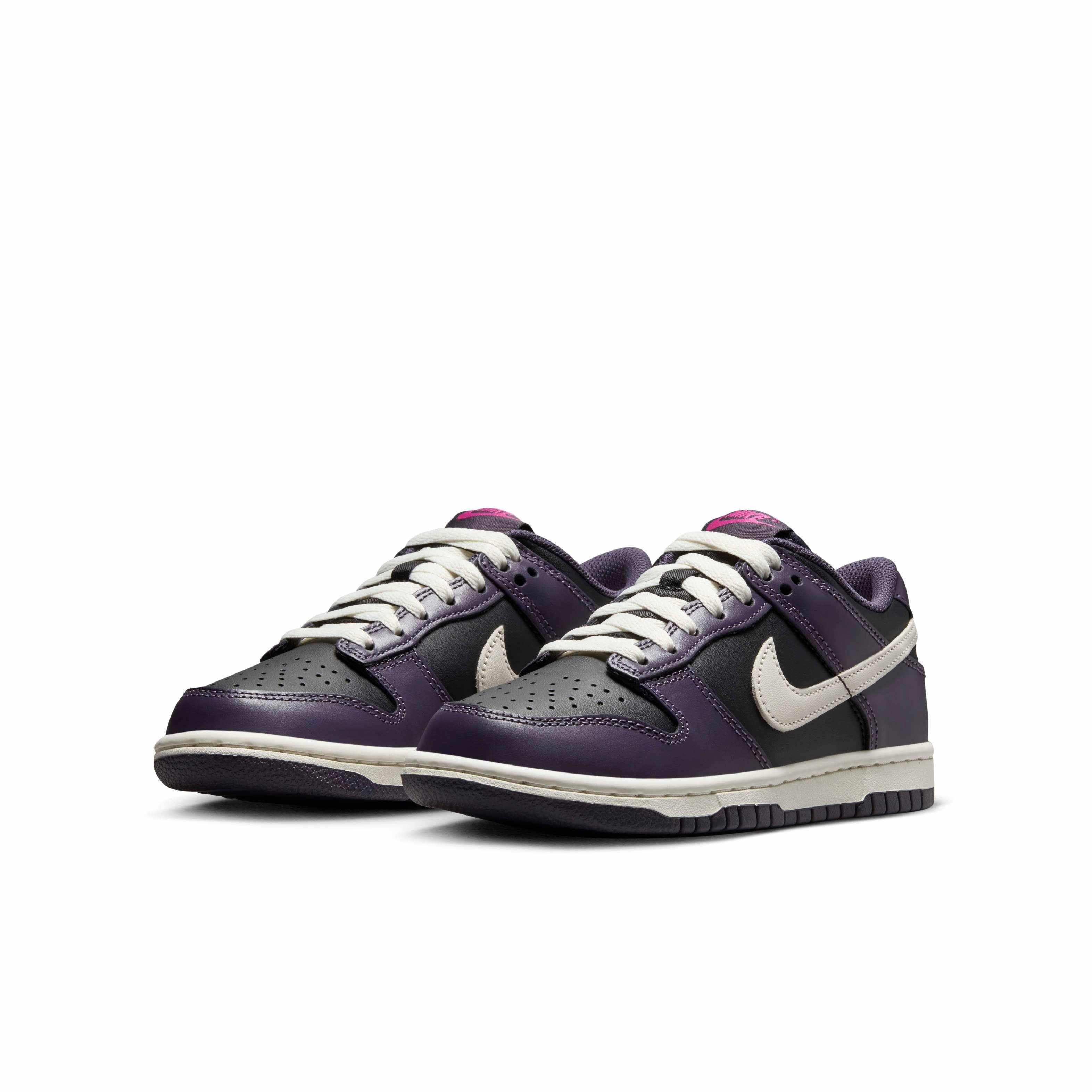 Nike Dunk Low Grade School Boys' "Black/Dark Raisin/Sail/Pale Ivory" Shoe