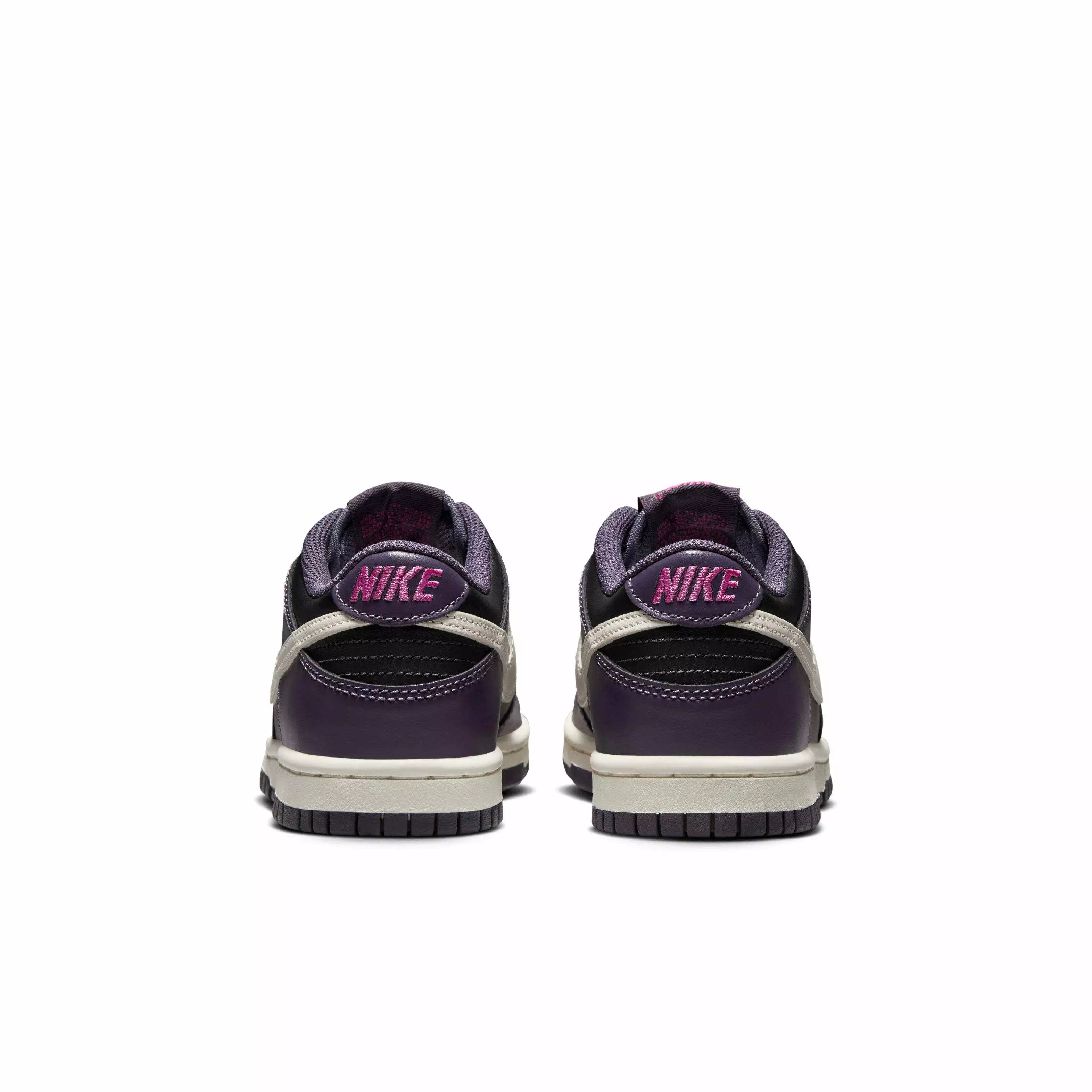 Nike Dunk Low "Black/Dark Raisin/Sail/Pale Ivory" Grade School Boys' Shoe - BLACK/DK RAISIN/SAIL/IVORY