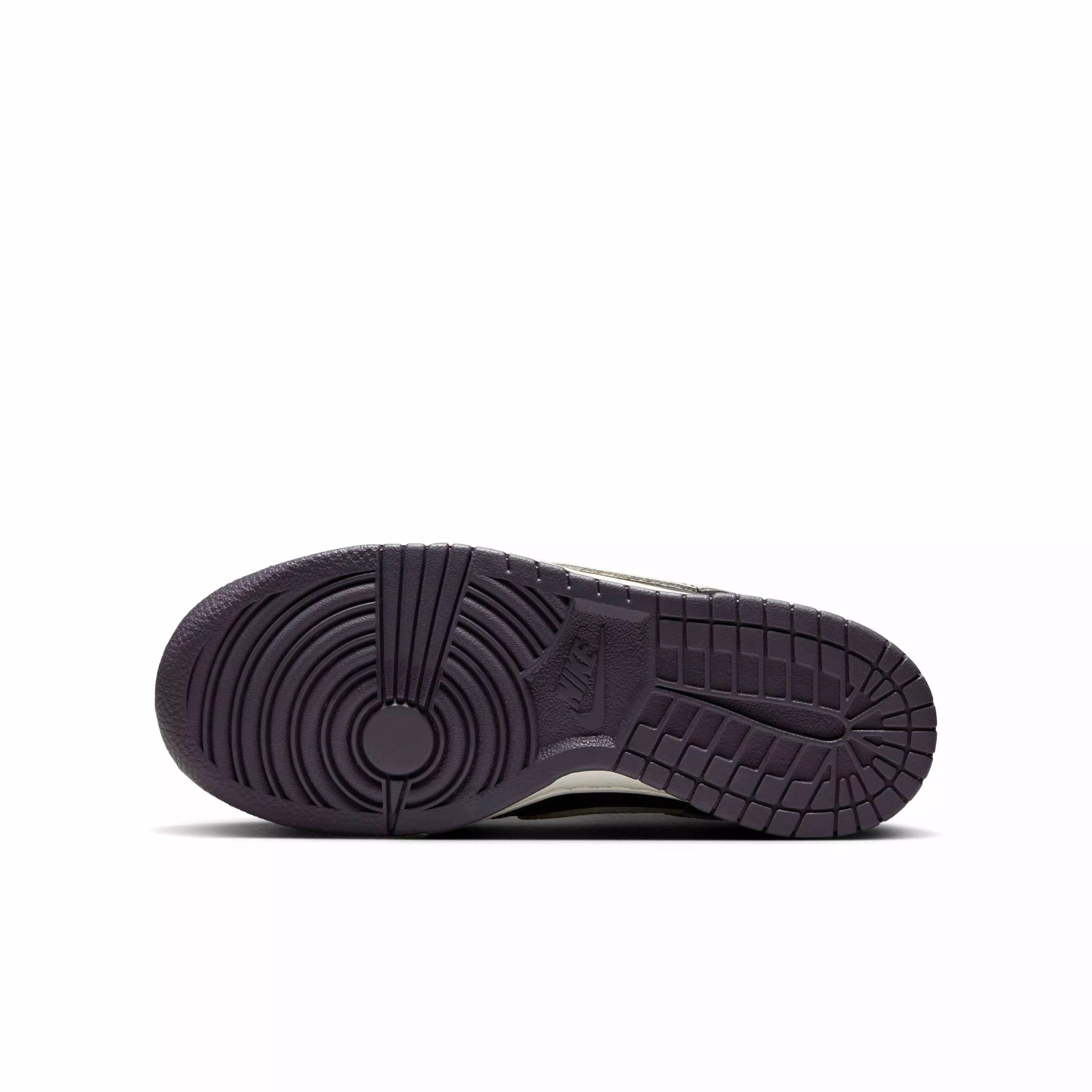 Nike Dunk Low "Black/Dark Raisin/Sail/Pale Ivory" Grade School Boys' Shoe - BLACK/DK RAISIN/SAIL/IVORY