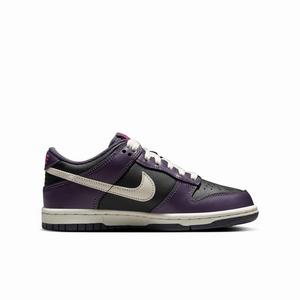 Nike Dunk Low "Black/Dark Raisin/Sail/Pale Ivory" Grade School Boys' Shoe