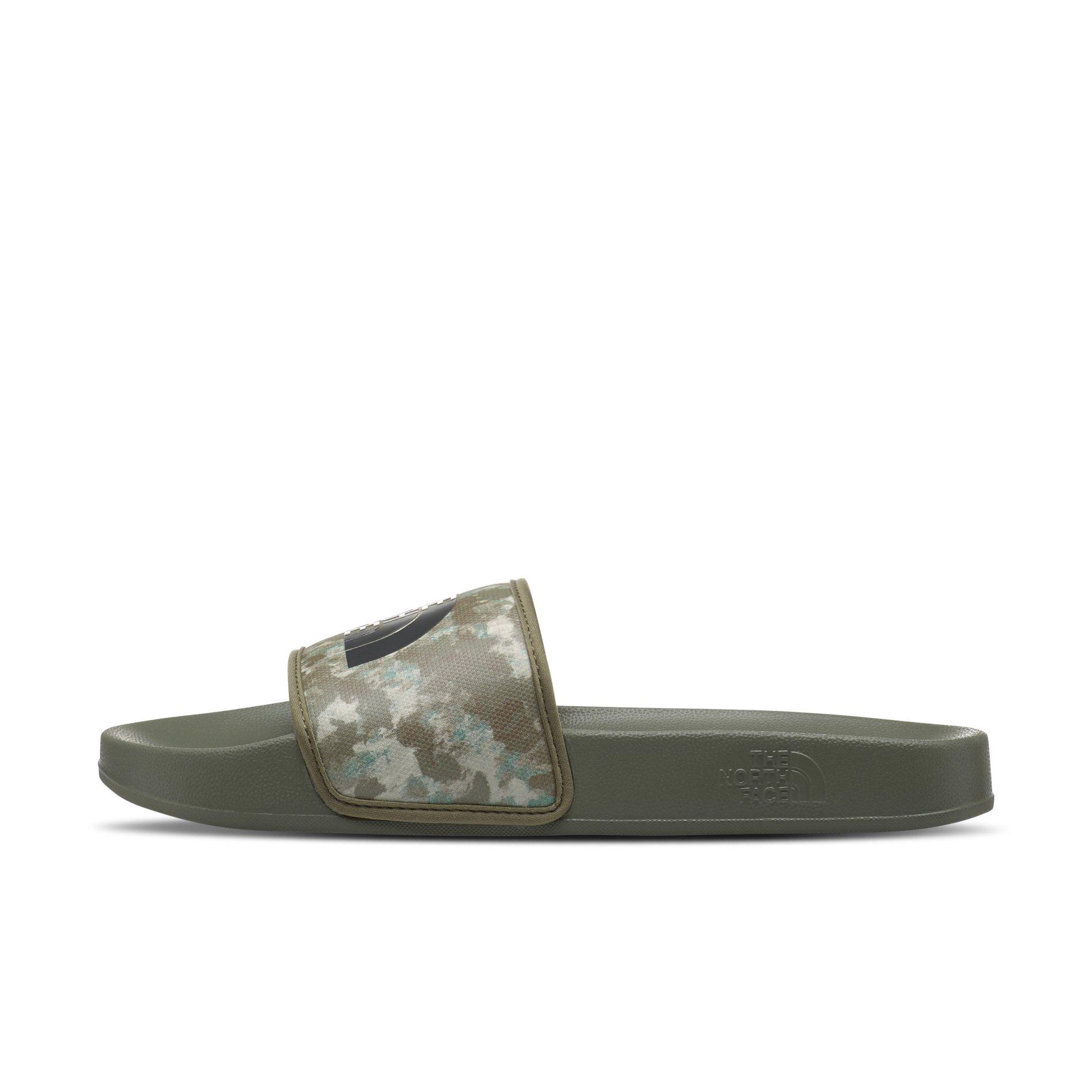 The North Face Base Camp III "Military Olive Stippled Camo Print/TNF Black" Men's Slide - CAMO/BLACK Thumbnail View 1