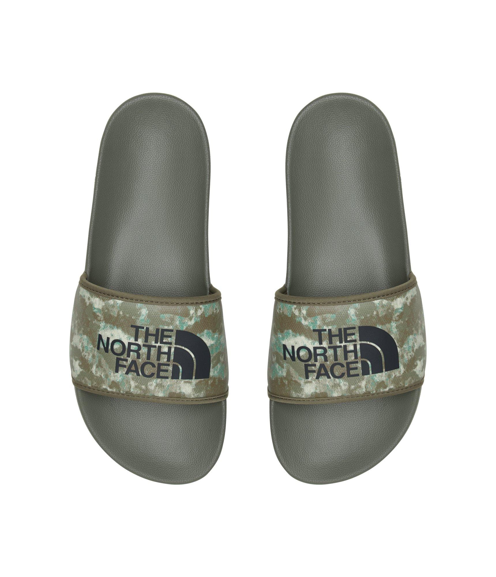 The North Face Base Camp III "Military Olive Stippled Camo Print/TNF Black" Men's Slide - CAMO/BLACK Thumbnail View 2