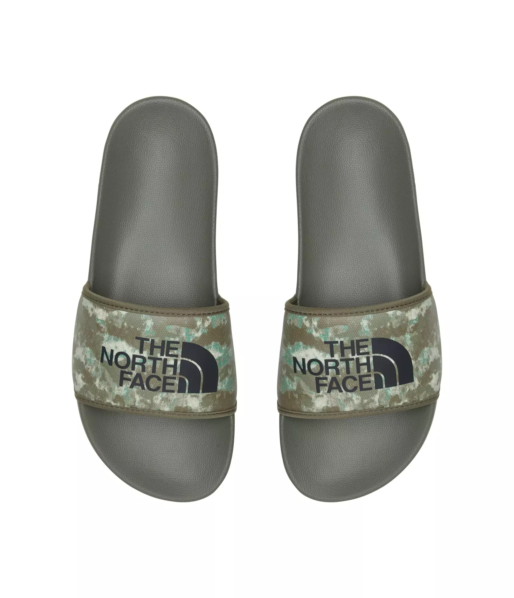 The North Face Base Camp III "Military Olive Stippled Camo Print/TNF Black" Men's Slide - CAMO/BLACK