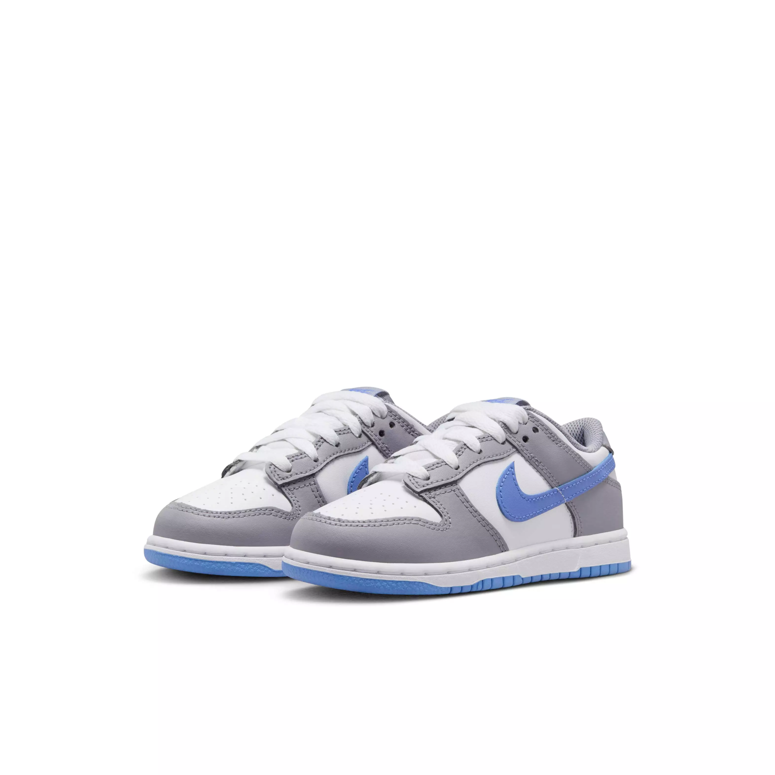 Nike Dunk Low "White/Cement Grey/Royal Pulse" Preschool Boys' Shoe - WHITE/GREY/ROYAL