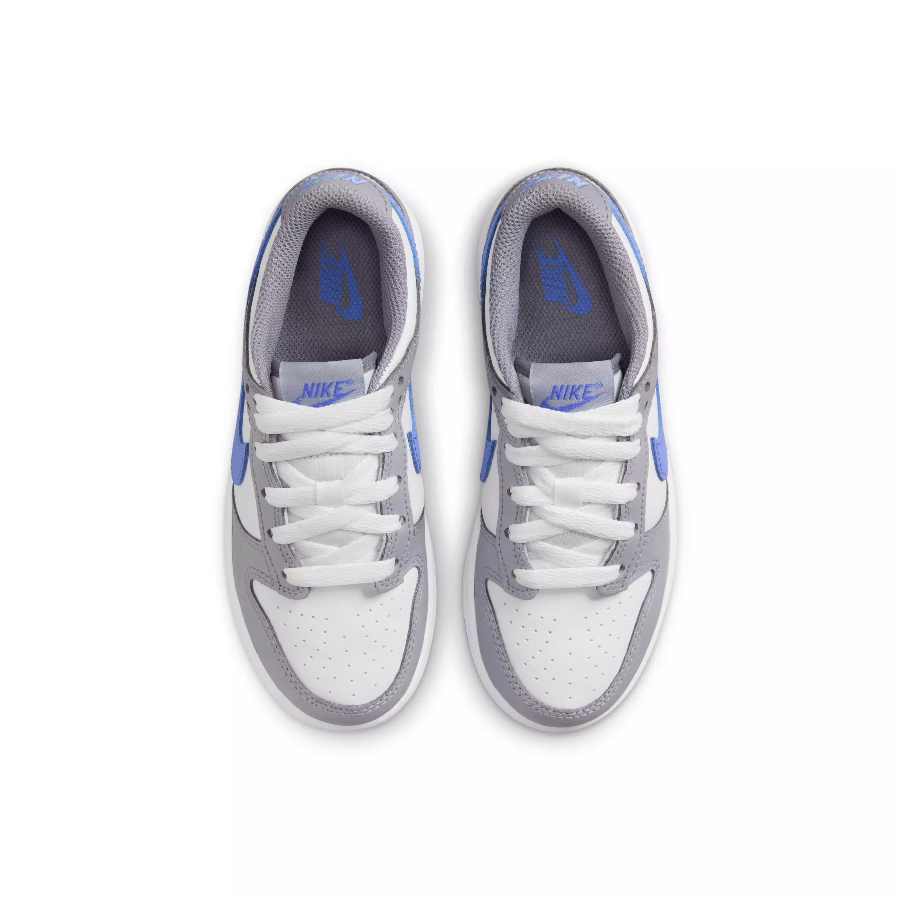Nike Dunk Low "White/Cement Grey/Royal Pulse" Preschool Boys' Shoe - WHITE/GREY/ROYAL