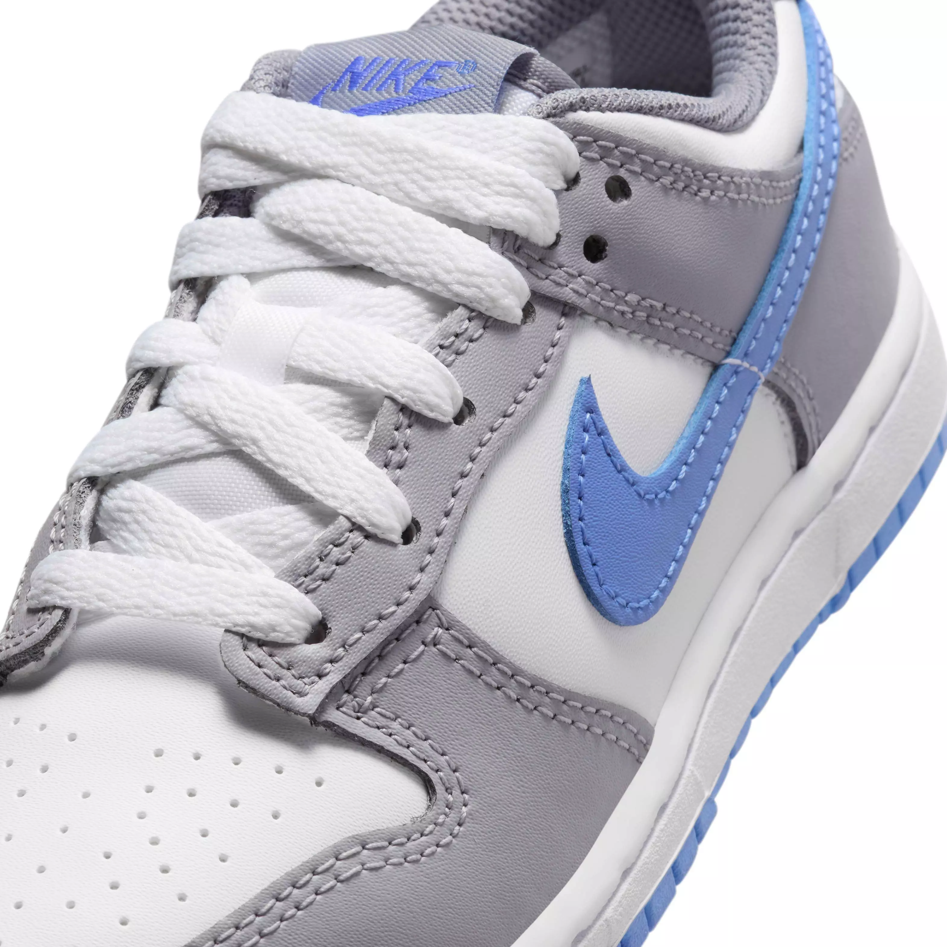 Nike Dunk Low "White/Cement Grey/Royal Pulse" Preschool Boys' Shoe - WHITE/GREY/ROYAL