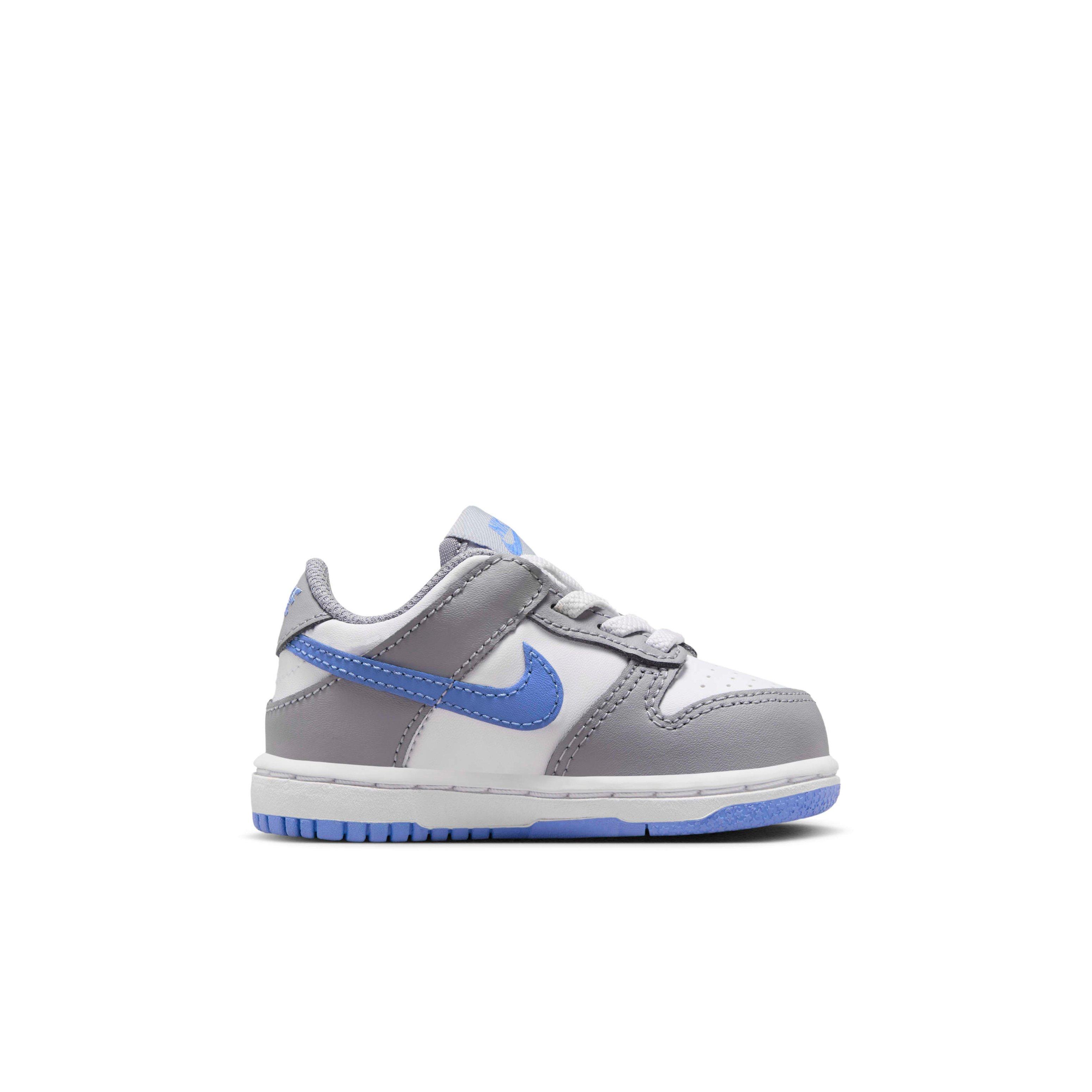 Nike Dunk Low "White/Cement Grey/Royal Pulse" Infant Boys' Shoe - WHITE/GREY/ROYAL Thumbnail View 1