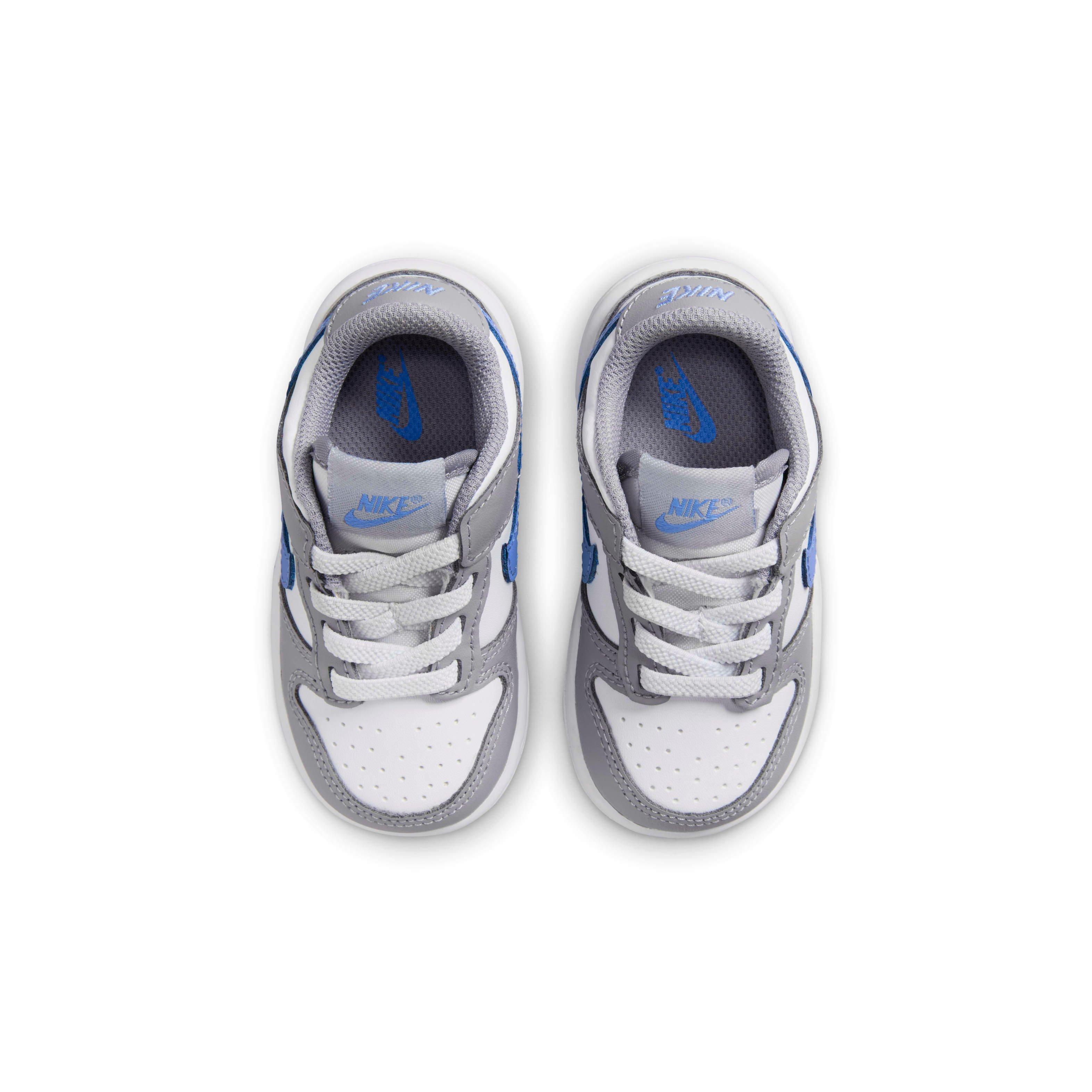 Nike Dunk Low "White/Cement Grey/Royal Pulse" Infant Boys' Shoe - WHITE/GREY/ROYAL Thumbnail View 4