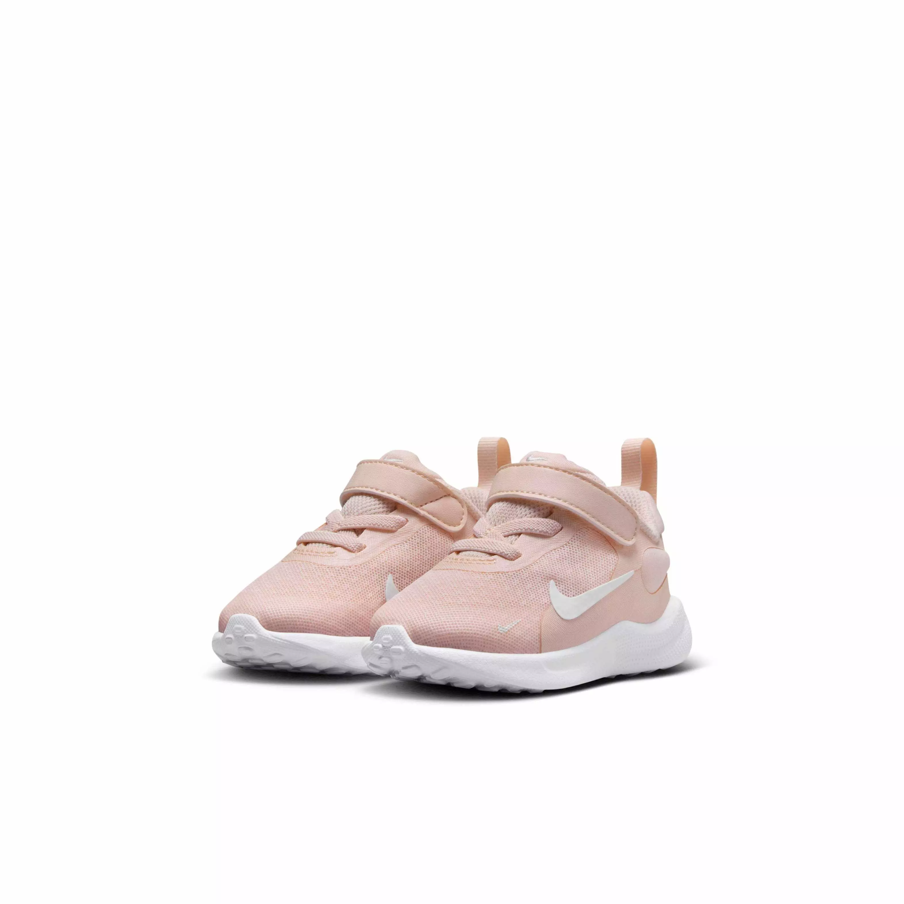 Nike Revolution 7 "Echo Pink/White/Black/Summit White" Infant Girls' Running Shoe - PINK/WHITE/BLACK/WHITE