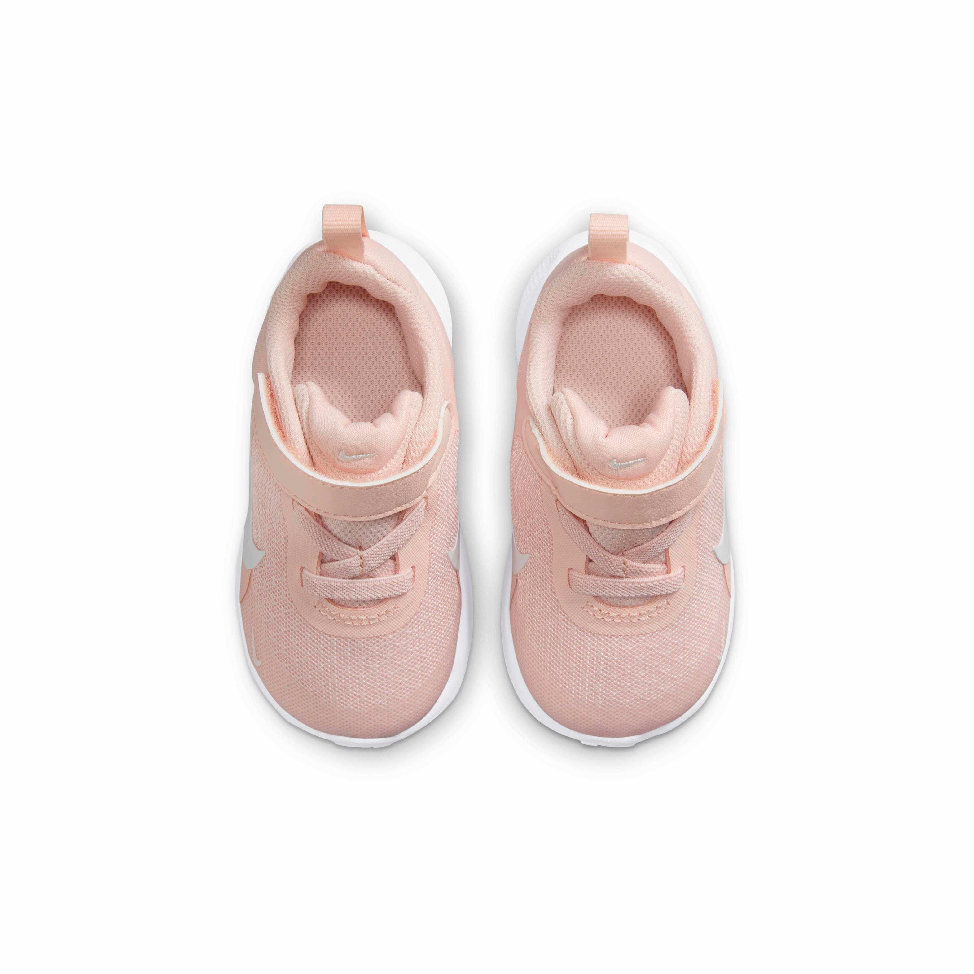 Nike Revolution 7 "Echo Pink/White/Black/Summit White" Infant Girls' Running Shoe - PINK/WHITE/BLACK/WHITE Thumbnail View 4