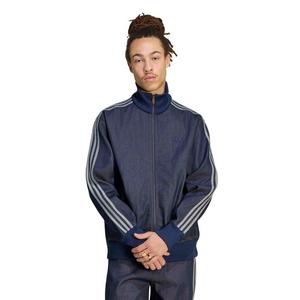 adidas Originals Men's Firebird Adicolor Raw Denim Track Jacket - Blue
