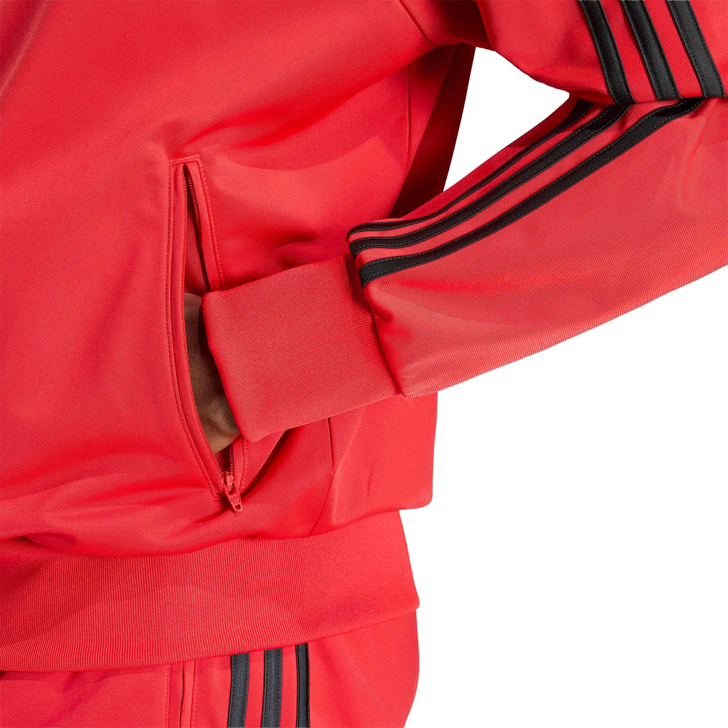 adidas Originals Men's Firebird Track Top - Red/Black - RED/BLACK Thumbnail View 4