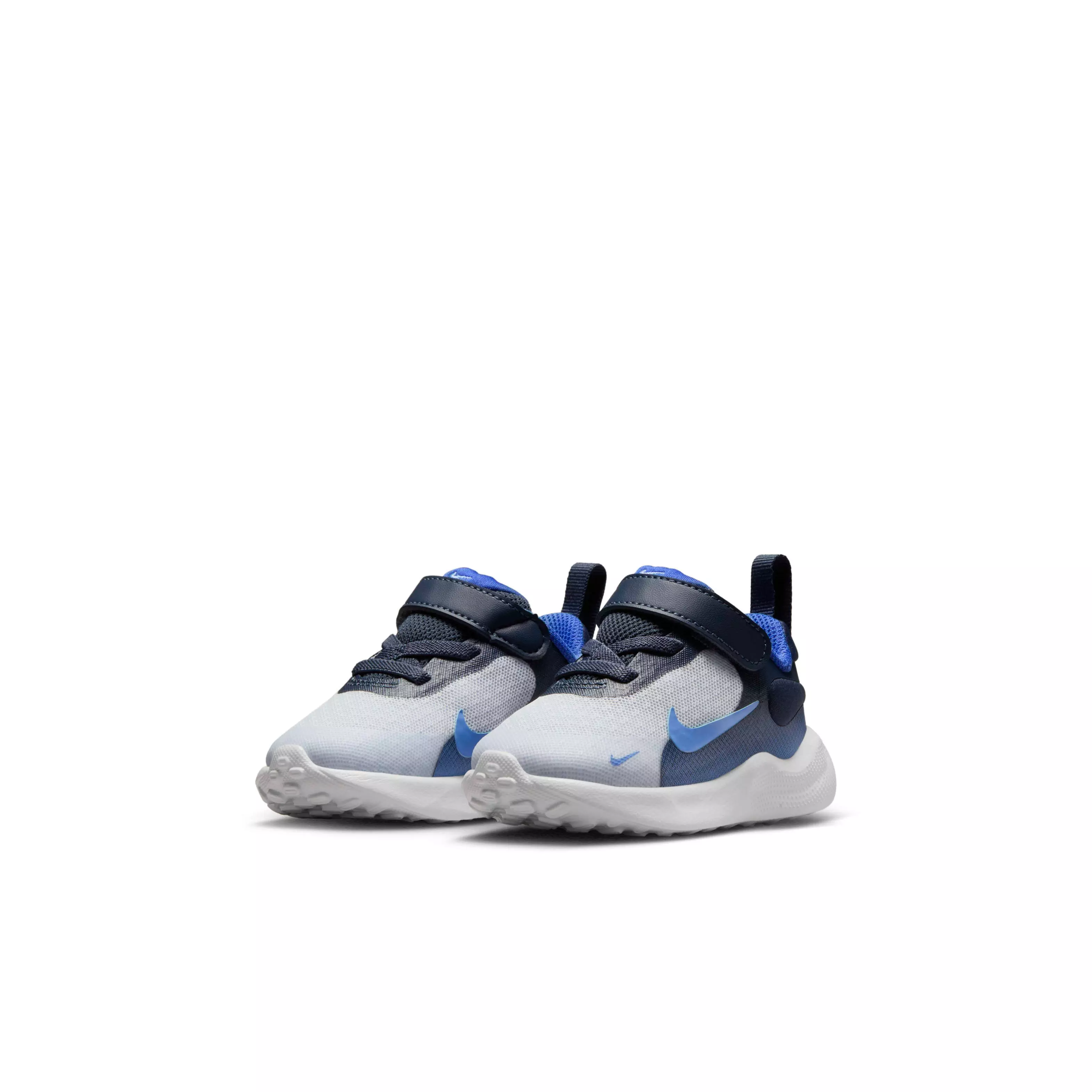 Nike Revolution 7 "Football Grey/Thunder Blue/Astronomy Blue/Royal Pulse" Infant Boys' Running Shoe - GREY/BLUE/BLUE/ROYAL