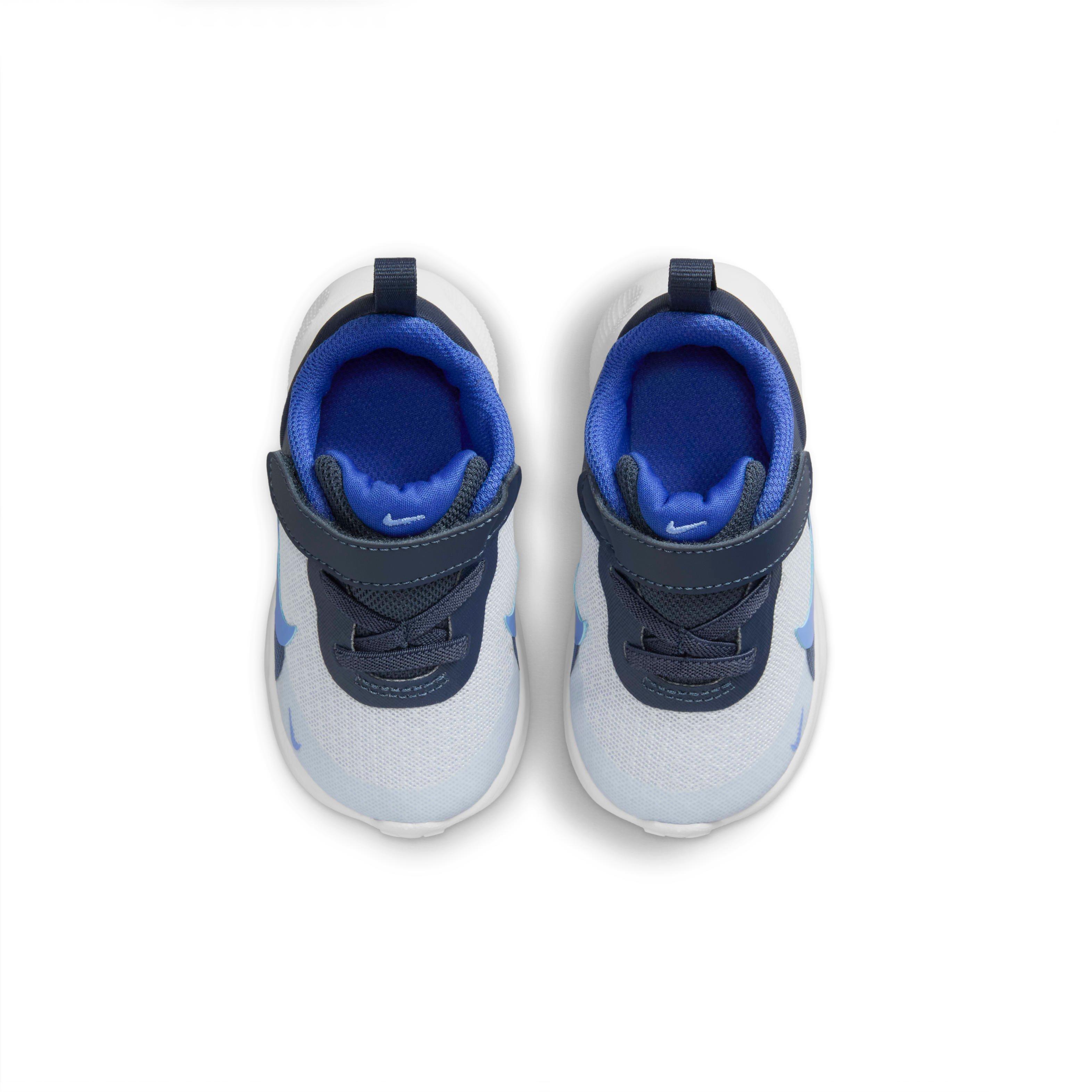 Nike Revolution 7 "Football Grey/Thunder Blue/Astronomy Blue/Royal Pulse" Infant Boys' Running Shoe - GREY/BLUE/BLUE/ROYAL Thumbnail View 4