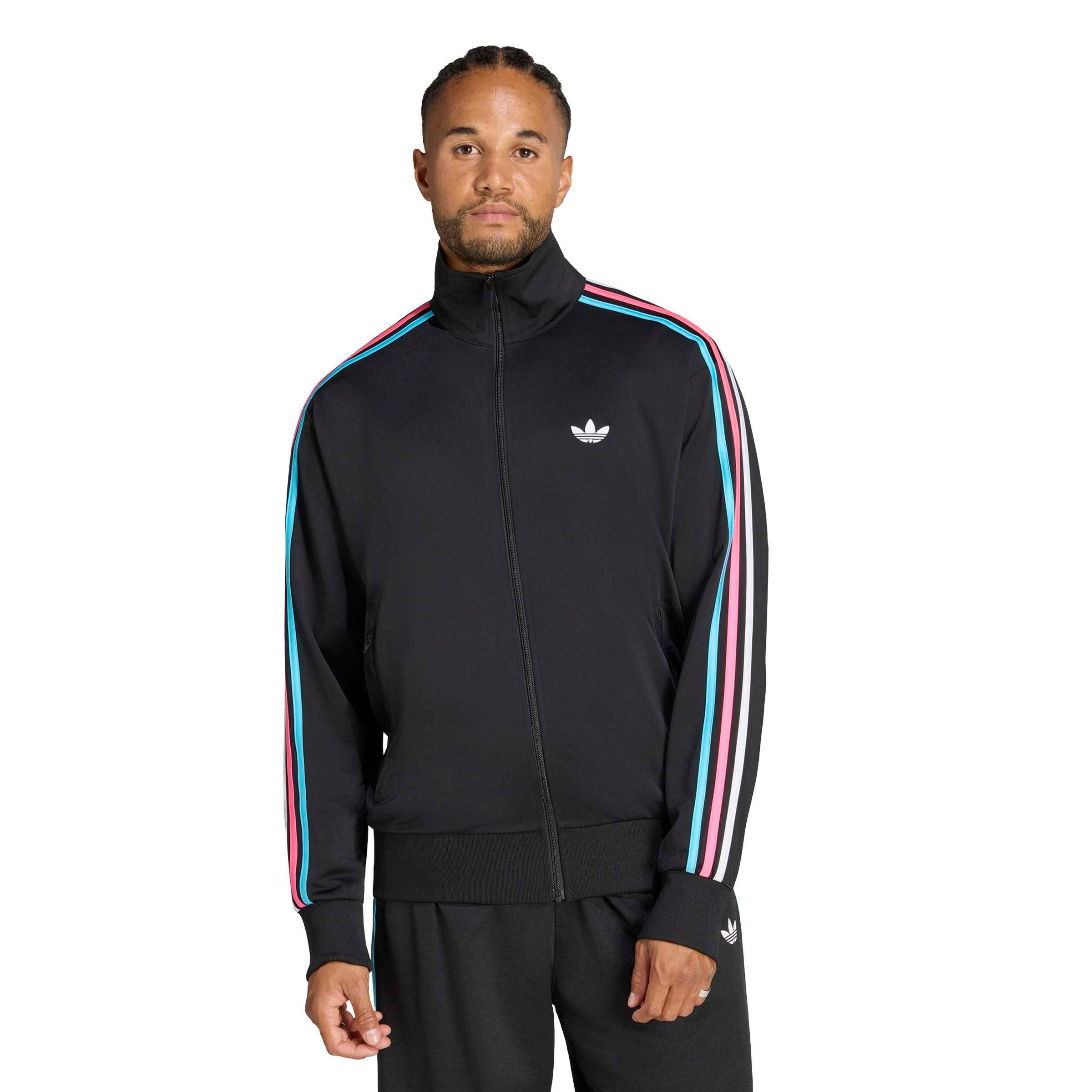 adidas Originals Men's Firebird Track Top - Black - BLACK