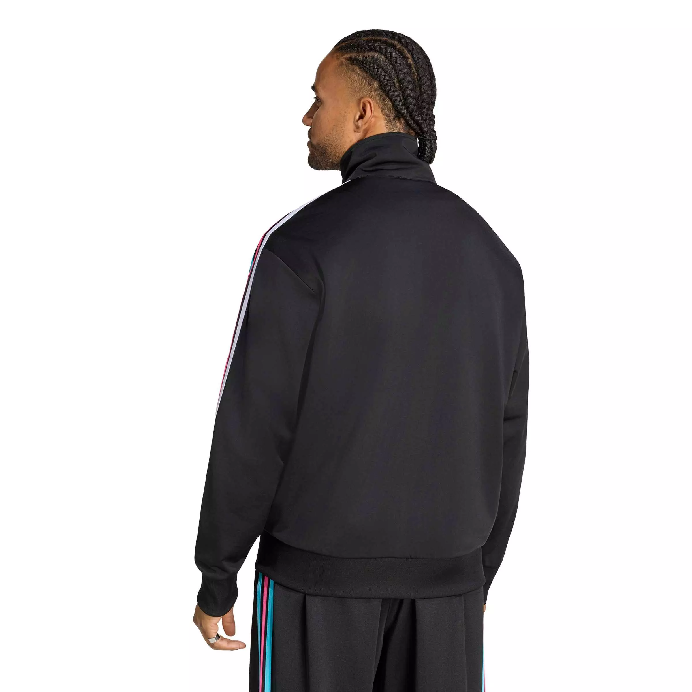 adidas Originals Men's Firebird Track Top - Black - BLACK