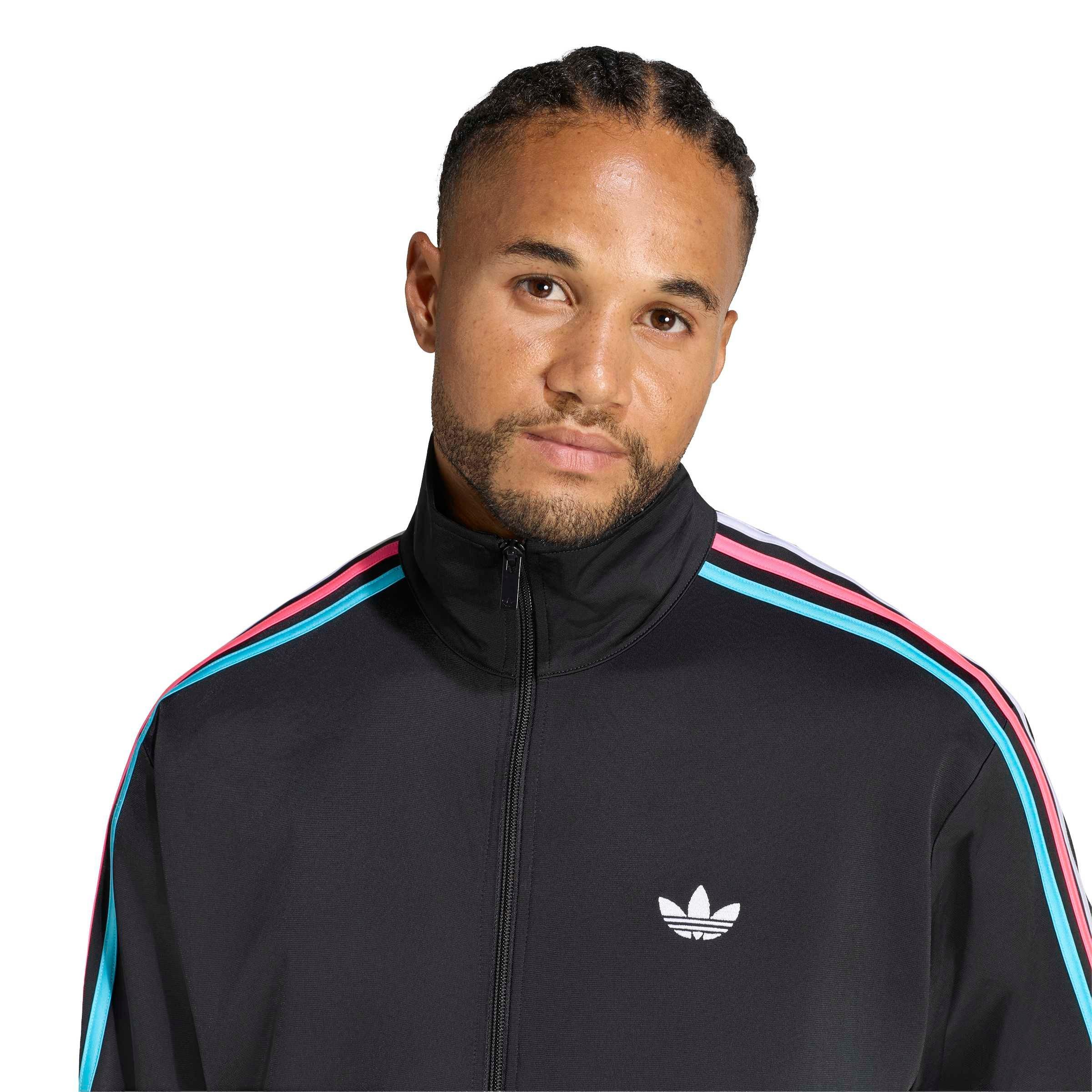 adidas Originals Men's Firebird Track Top - Black - BLACK