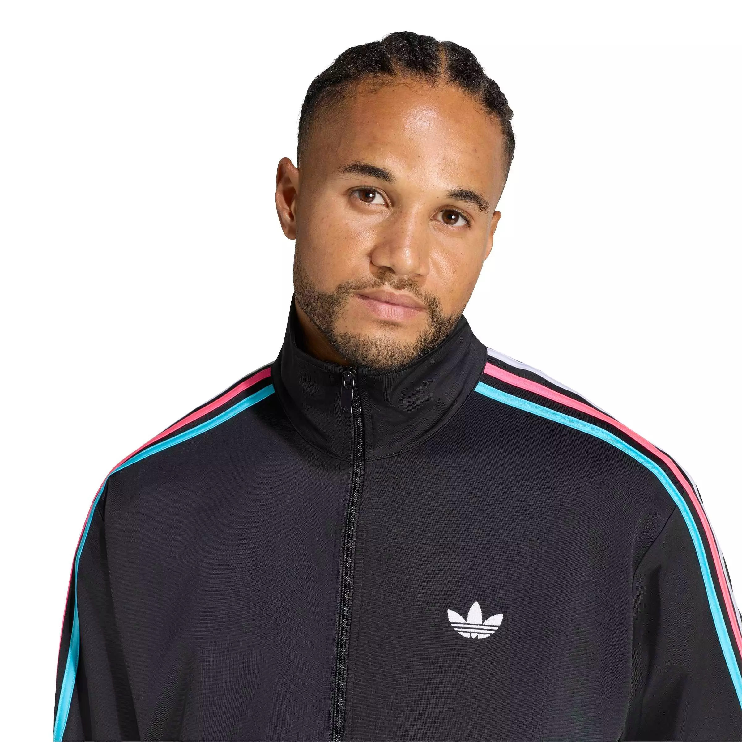 adidas Originals Men's Firebird Track Top - Black - BLACK