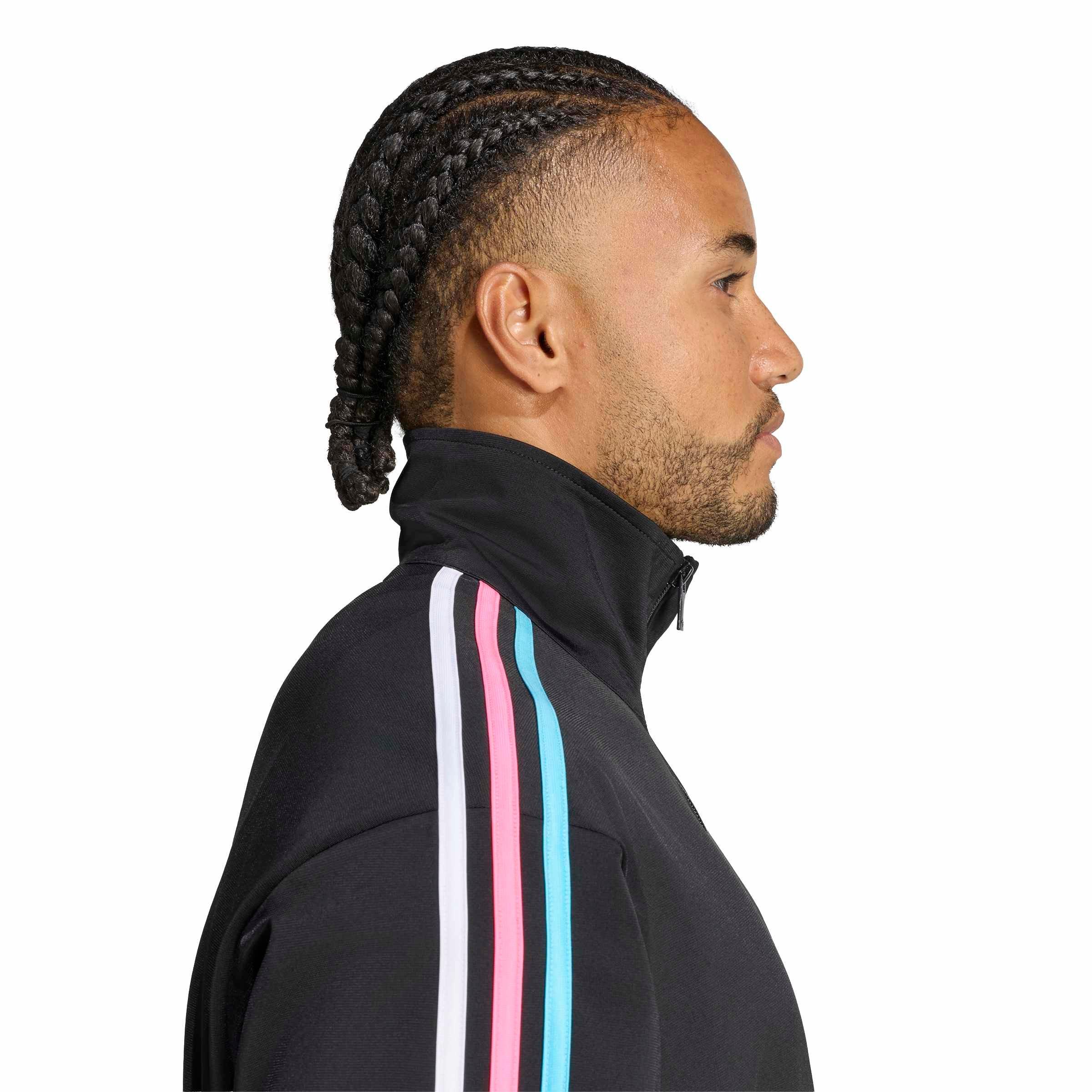 adidas Originals Men's Firebird Track Top - Black - BLACK