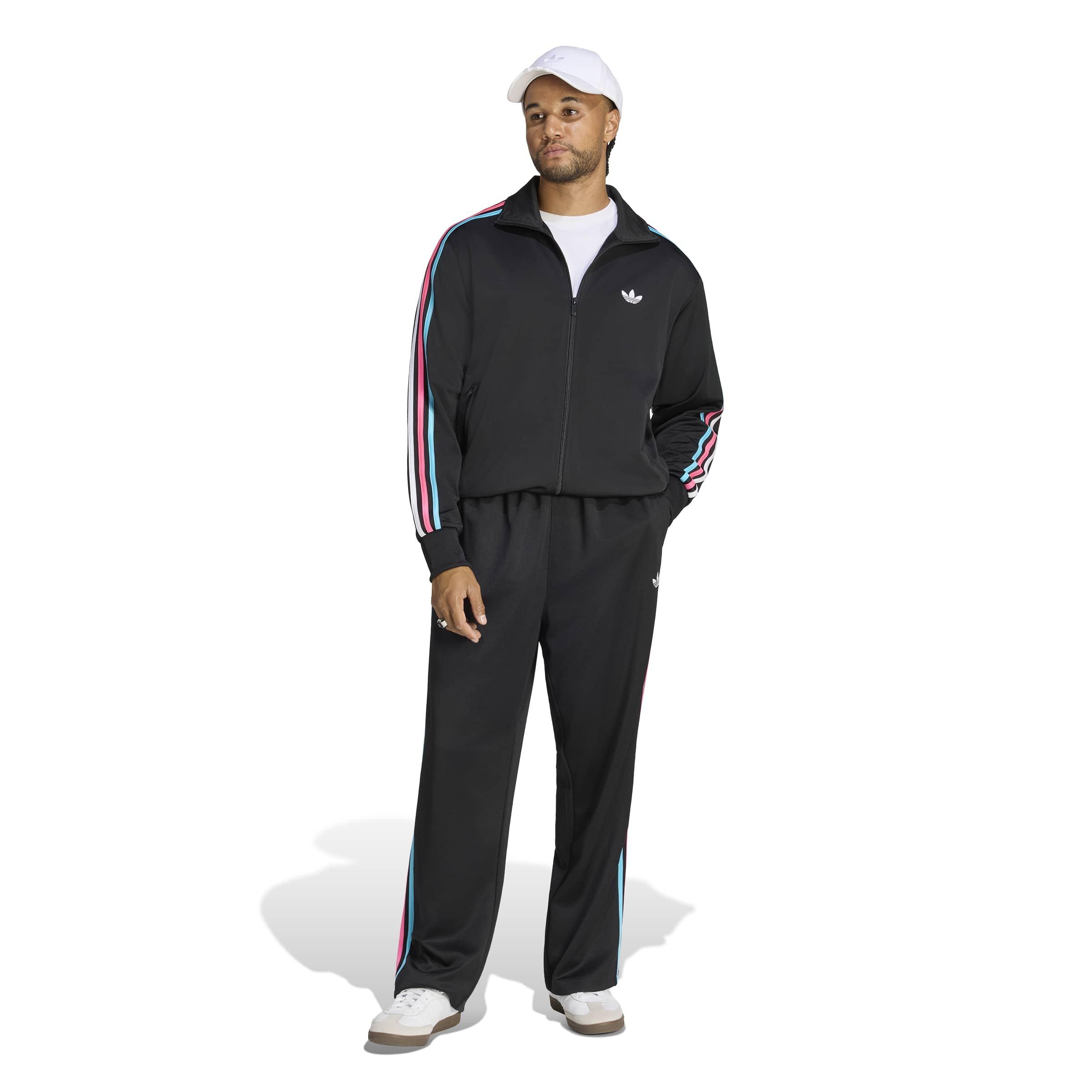 adidas Originals Men's Firebird Track Top - Black - BLACK