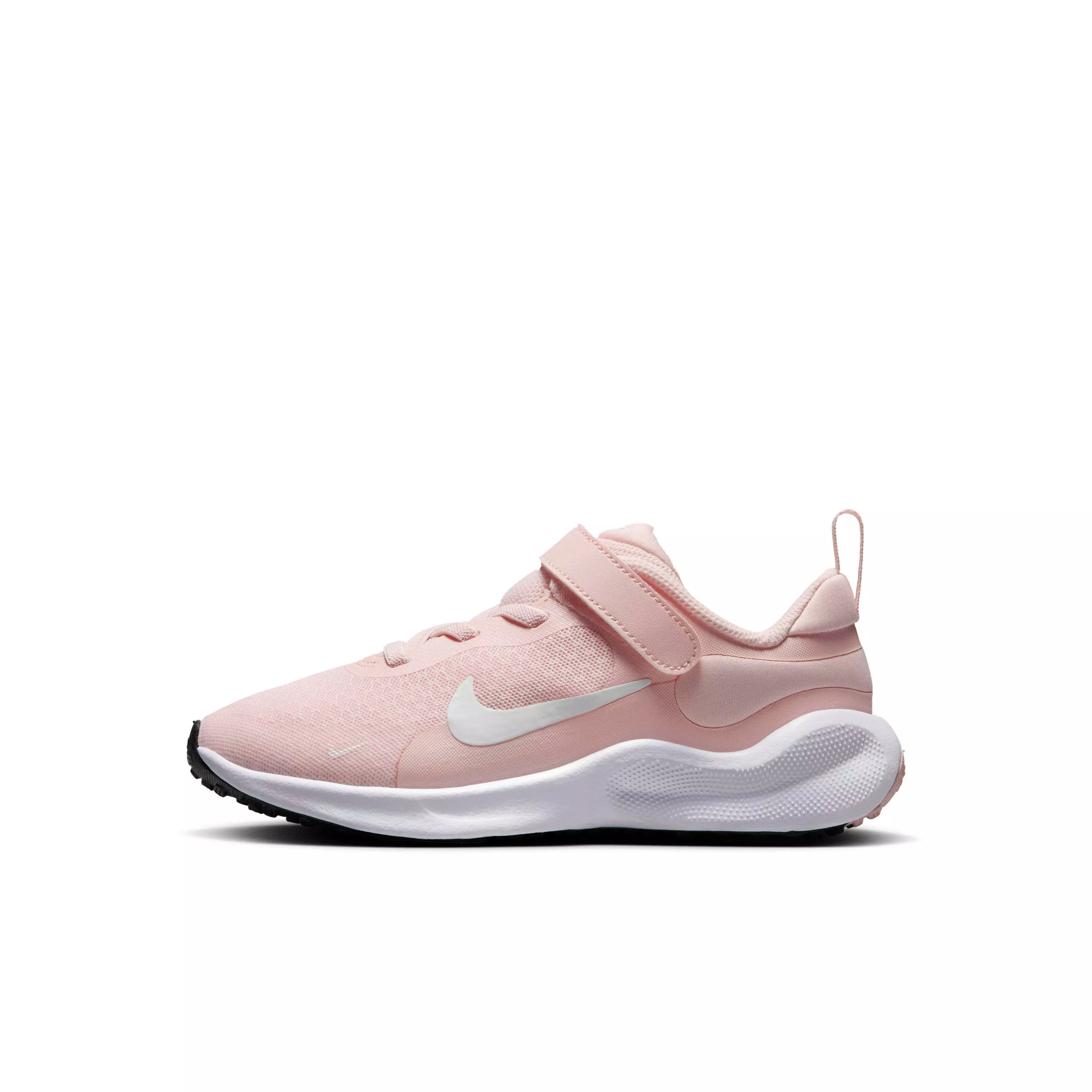 Nike Revolution 7 "Echo Pink/White/Black/Summit White" Preschool Girls' Running Shoe - PINK/WHITE/BLACK/WHITE