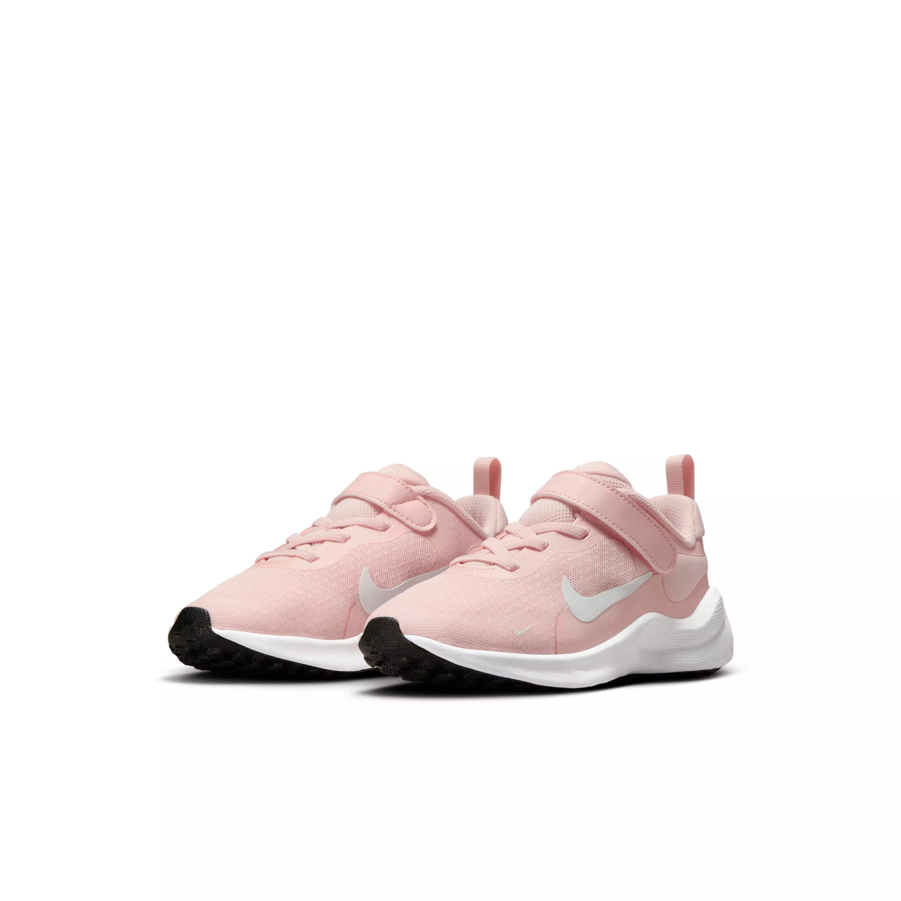 Nike Revolution 7 "Echo Pink/White/Black/Summit White" Preschool Girls' Running Shoe - PINK/WHITE/BLACK/WHITE
