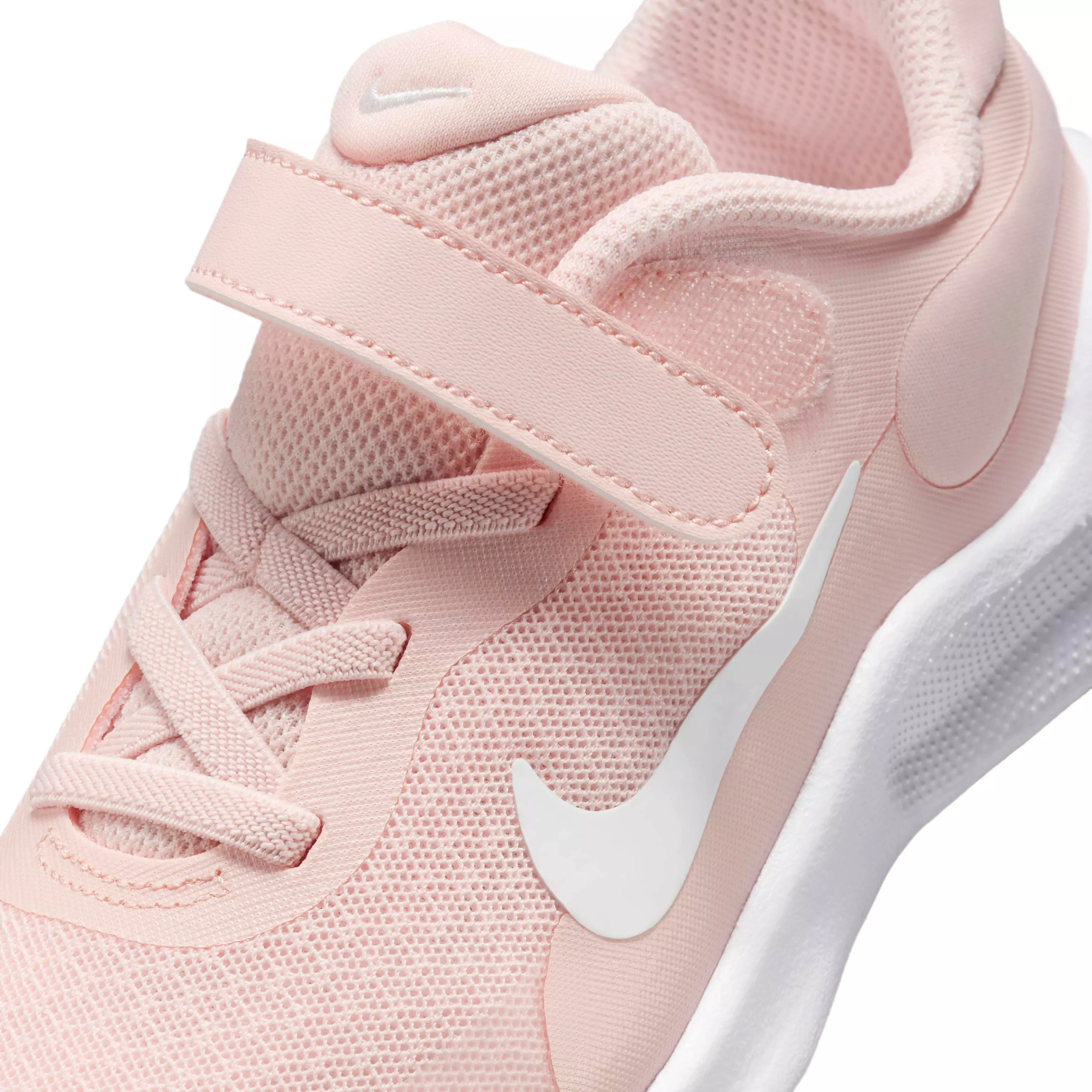 Nike Revolution 7 "Echo Pink/White/Black/Summit White" Preschool Girls' Running Shoe - PINK/WHITE/BLACK/WHITE