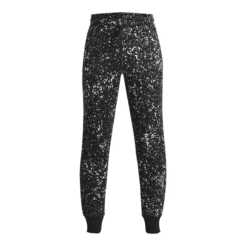 Under Armour Boys' Rival Fleece Printed Joggers - BLACK