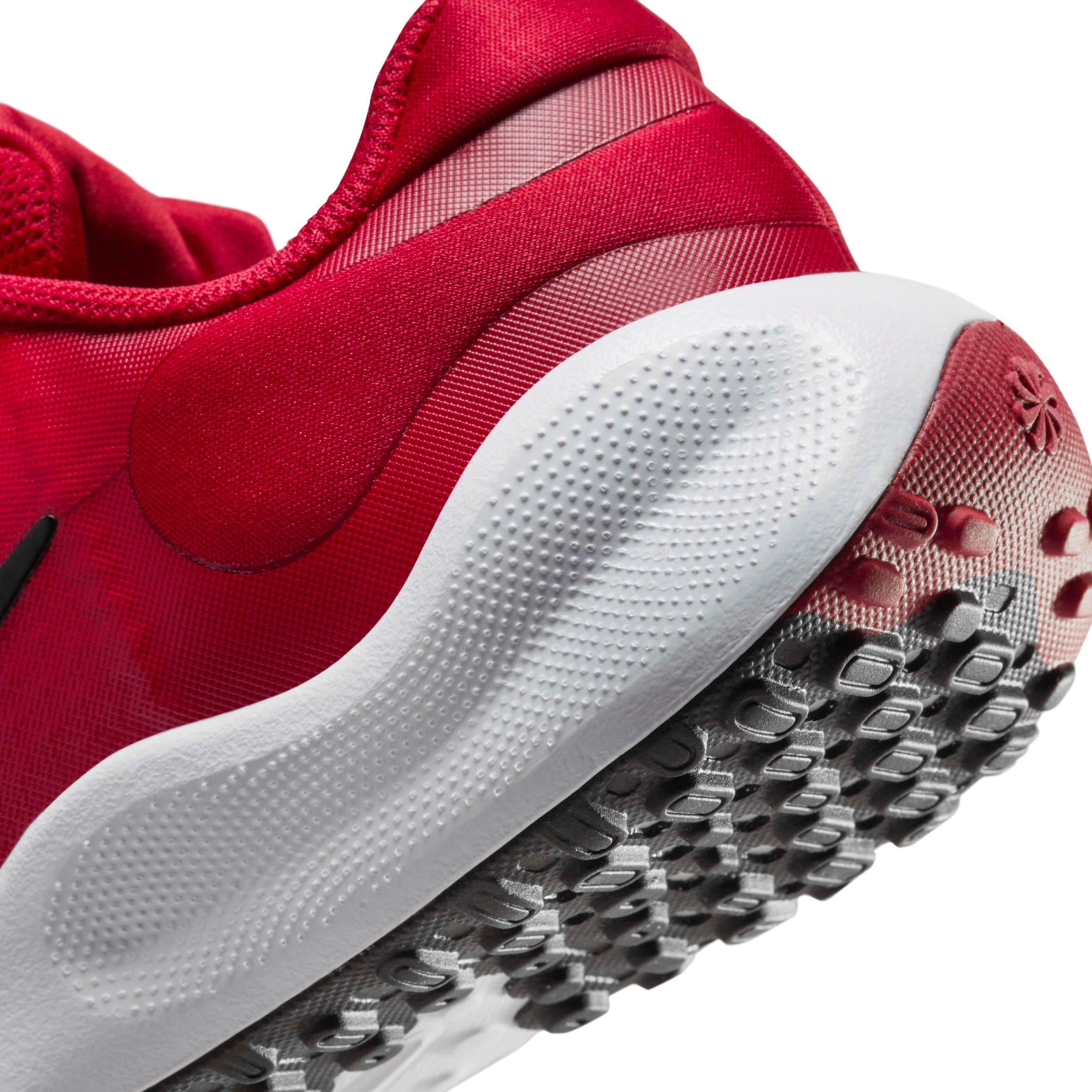 Nike Revolution 7 "Gym Red/White/Black" Grade School Boys' Running Shoe - RED/WHITE/BLACK Thumbnail View 8