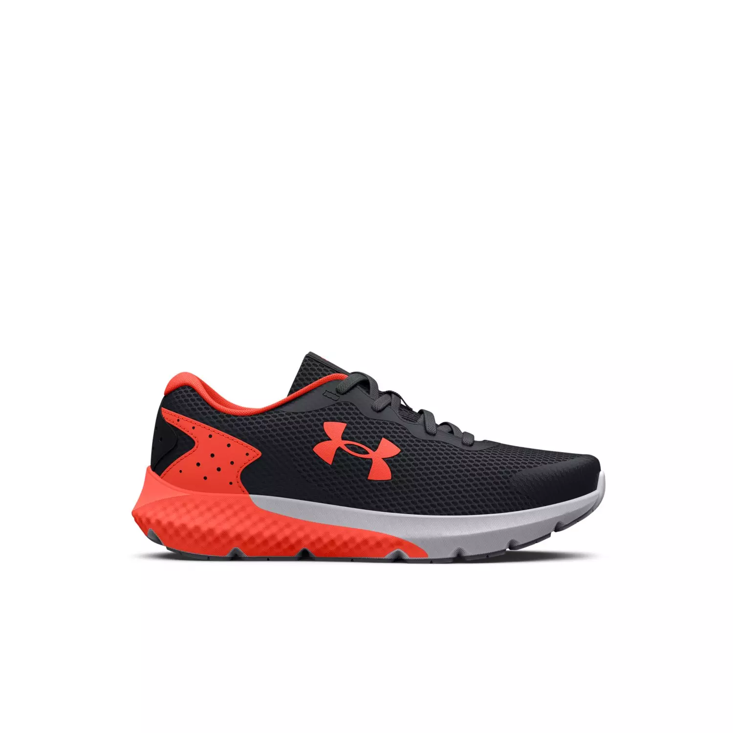 Under Armour Rogue 3 AL "Black/After Burn" Preschool Boys' Running Shoe - BLACK/BURN