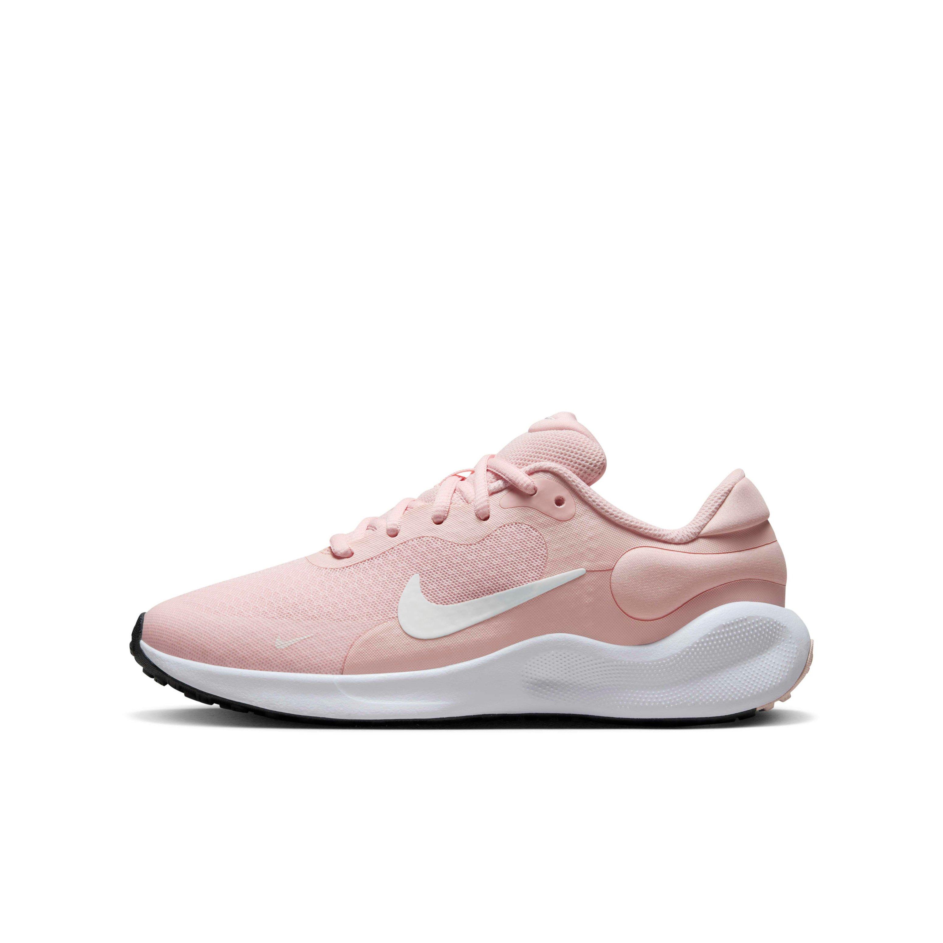 Nike Revolution 7 Grade School Girls' "Echo Pink/White/Black/Summit White" Running Shoe
