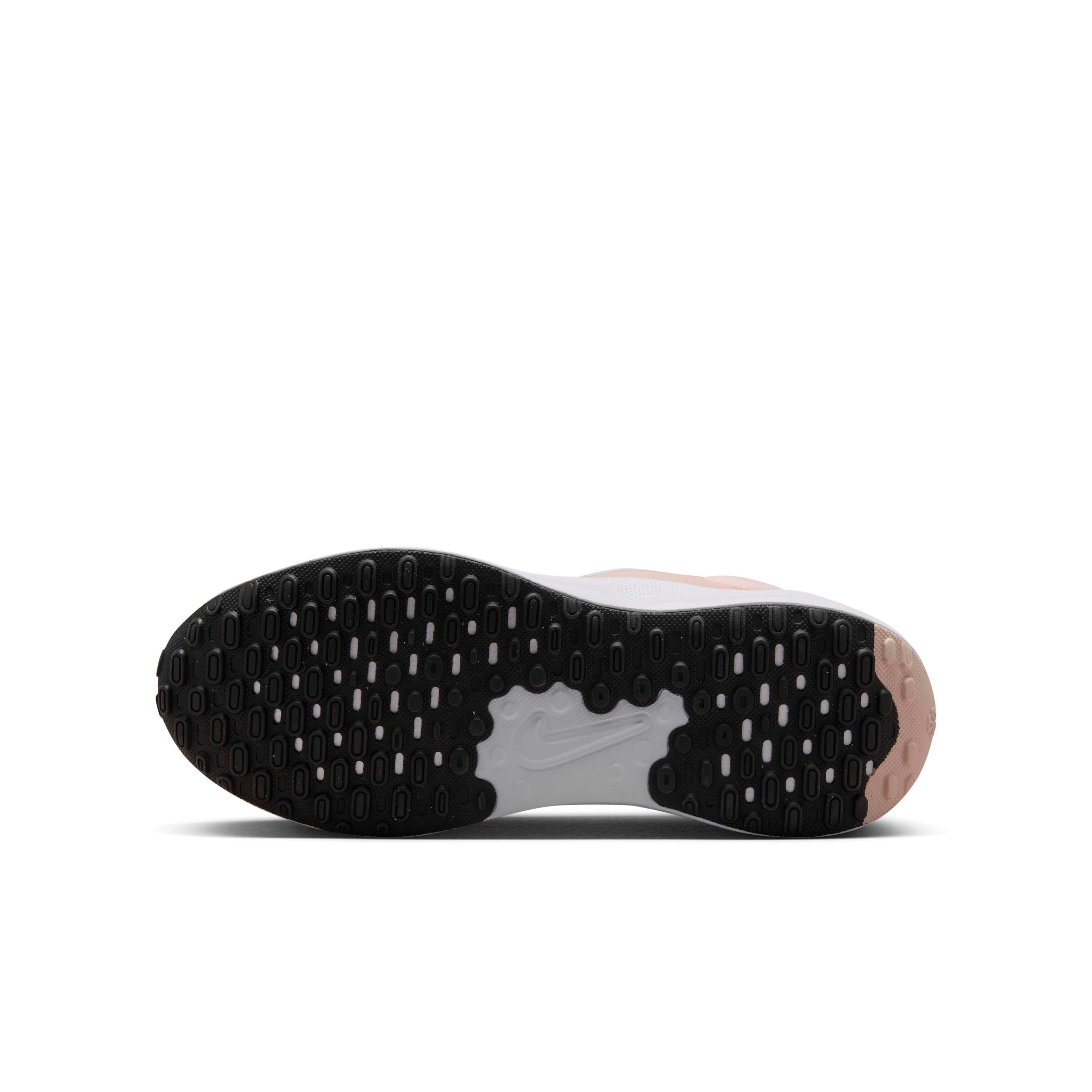 Nike Revolution 7 Grade School Girls' "Echo Pink/White/Black/Summit White" Running Shoe