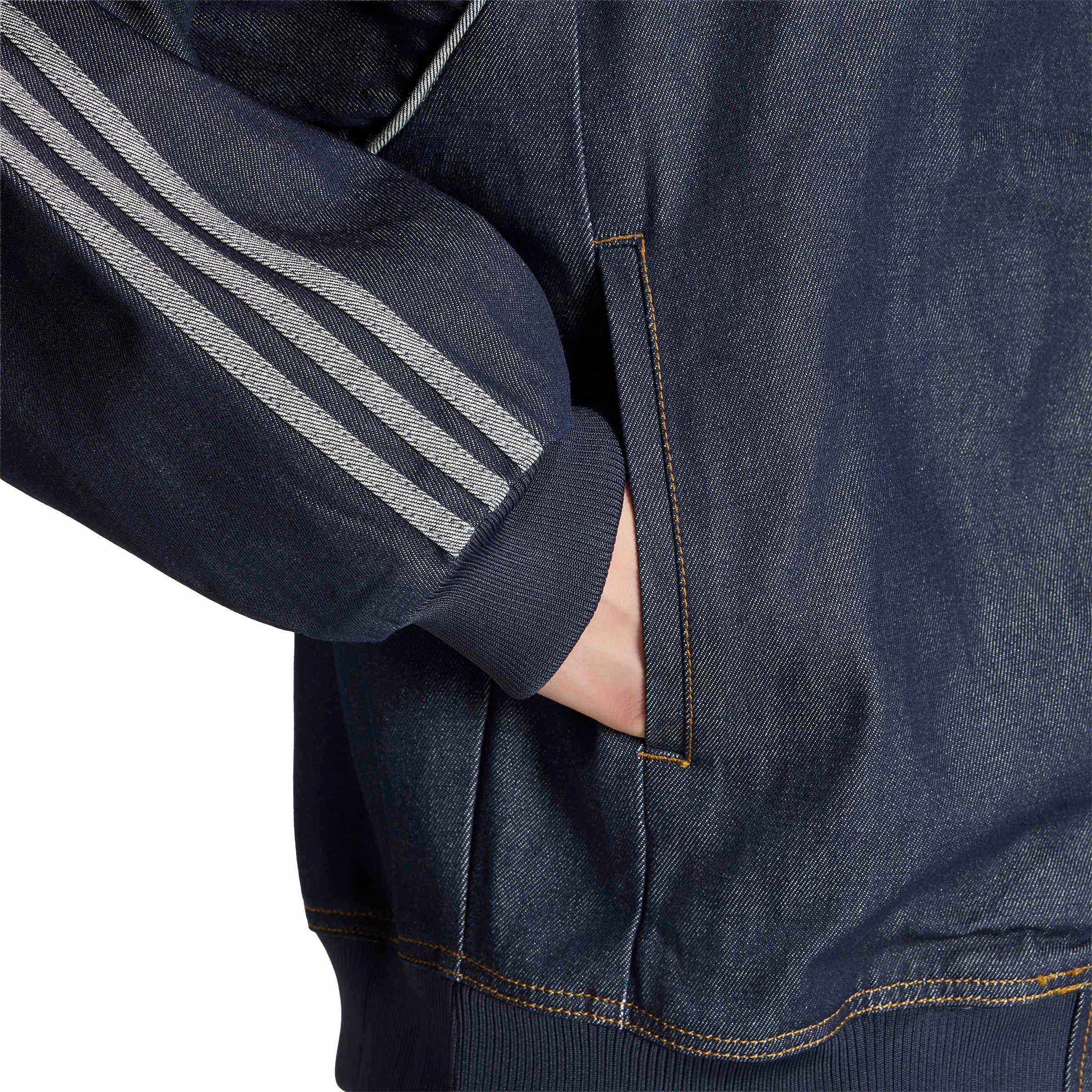 adidas Originals Men's Superstar Adicolor Denim Track Top - Blue - BLUE Thumbnail View 4