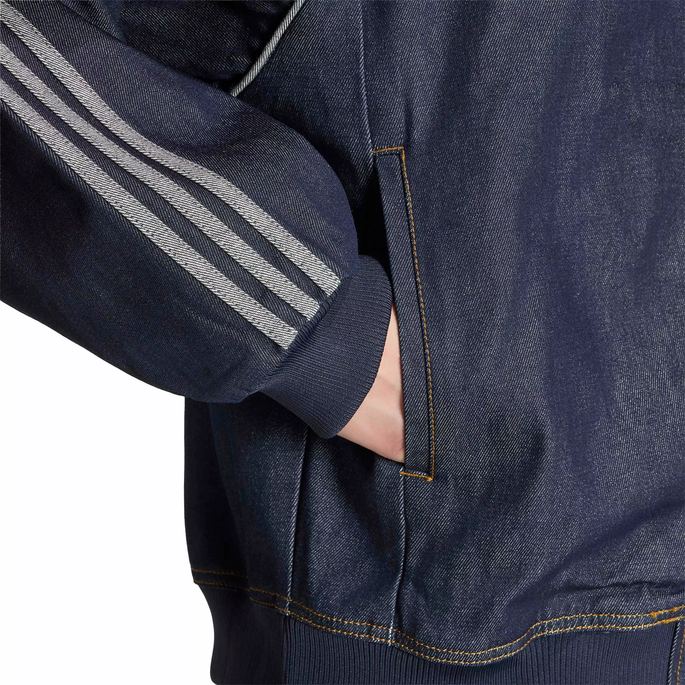 adidas Originals Men's Superstar Adicolor Denim Track Top - Blue - BLUE