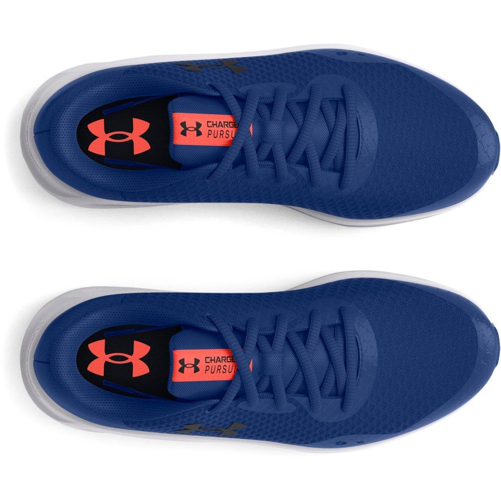 Under Armour Charged Pursuit 3 Grade School Boys' "Blue Mirage/After Burn/Black" Running Shoe