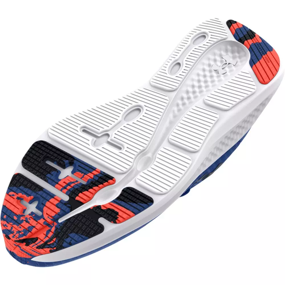 Under Armour Charged Pursuit 3 "Blue Mirage/After Burn/Black" Grade School Boys' Running Shoe - BLUE/BURN/BLACK