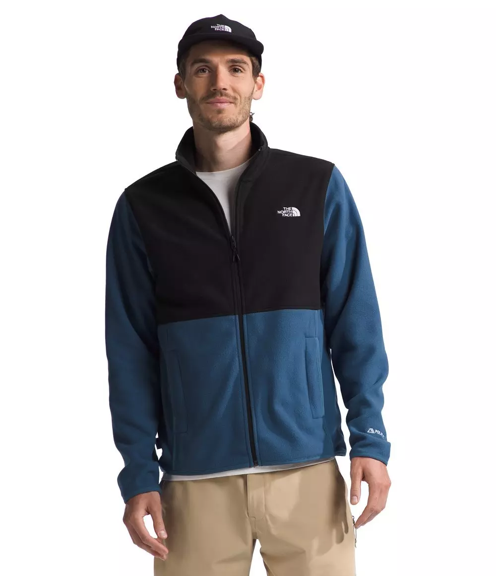 The North Face Men’s Alpine Polartec 100 Jacket -Blue/Black - BLUE/BLACK