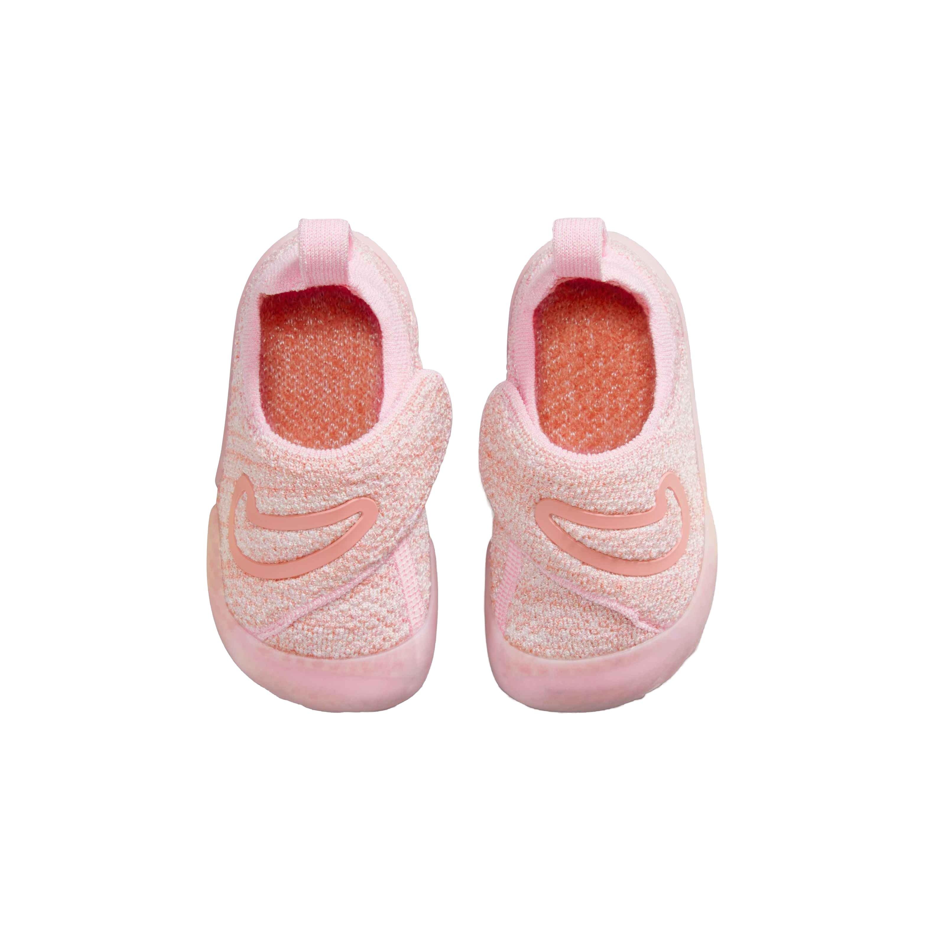 Nike Swoosh 1 "Pink Foam/Red Stardust/Purple Agate" Infant Girls' Shoe - PINK/RED/PURPLE Thumbnail View 4