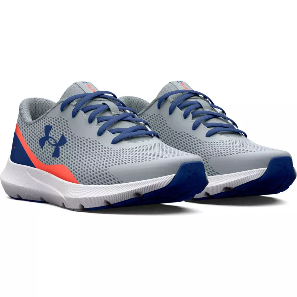 Under Armour Surge 3 "Harbor Blue/After Burn/Blue Mirage" Grade School Boys' Running Shoe - BLUE/BURN/BLUE