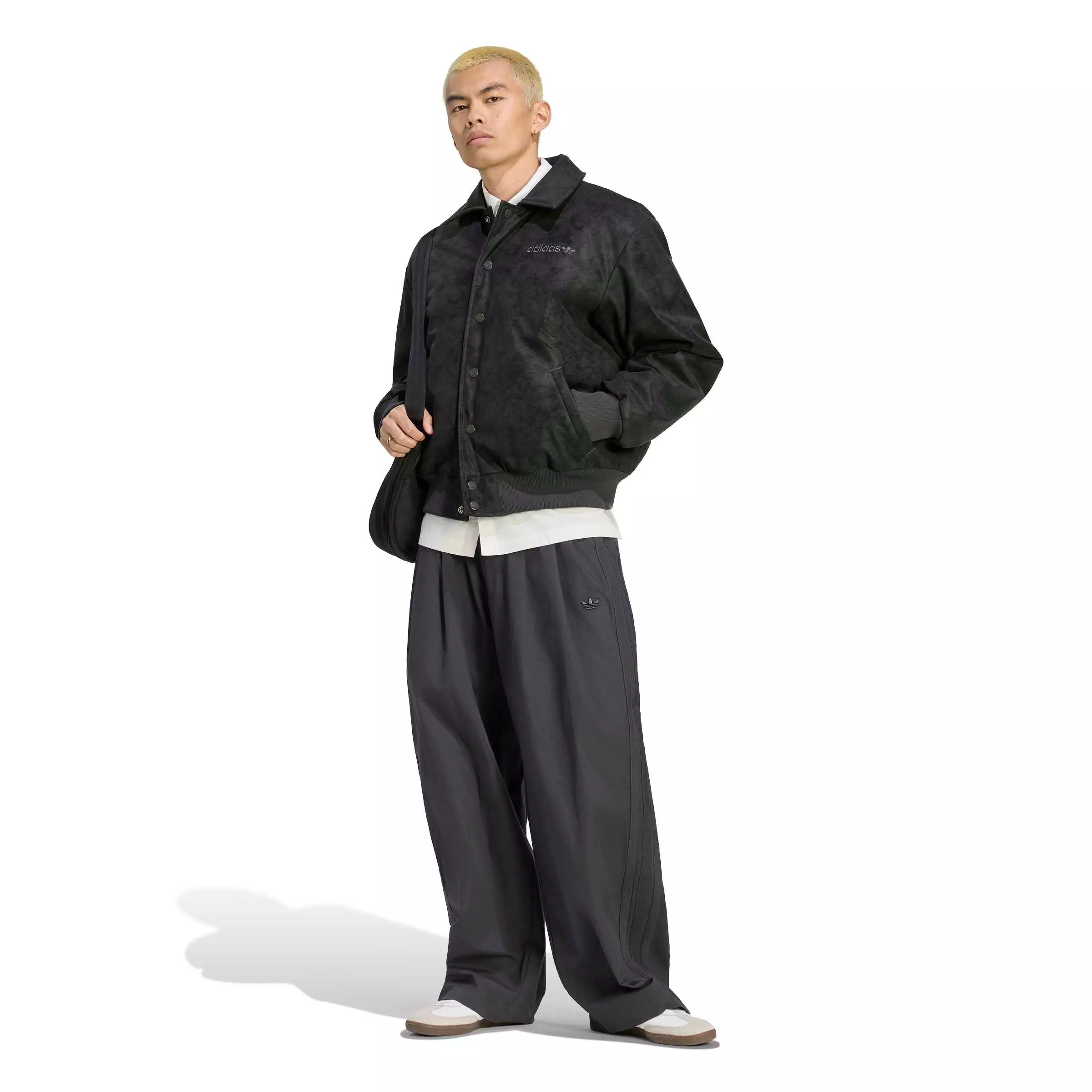adidas Originals Men's Cutline Pleater Jacket - Black - BLACK