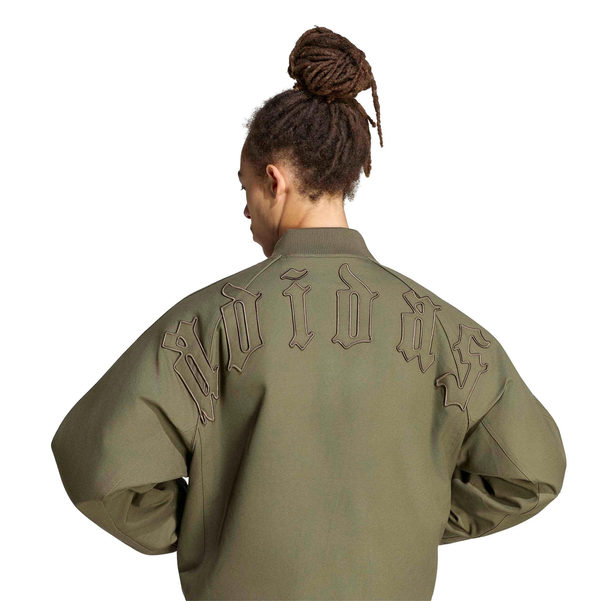 adidas Originals Men's Superstar Canvas Jacket - Olive - OLIVE