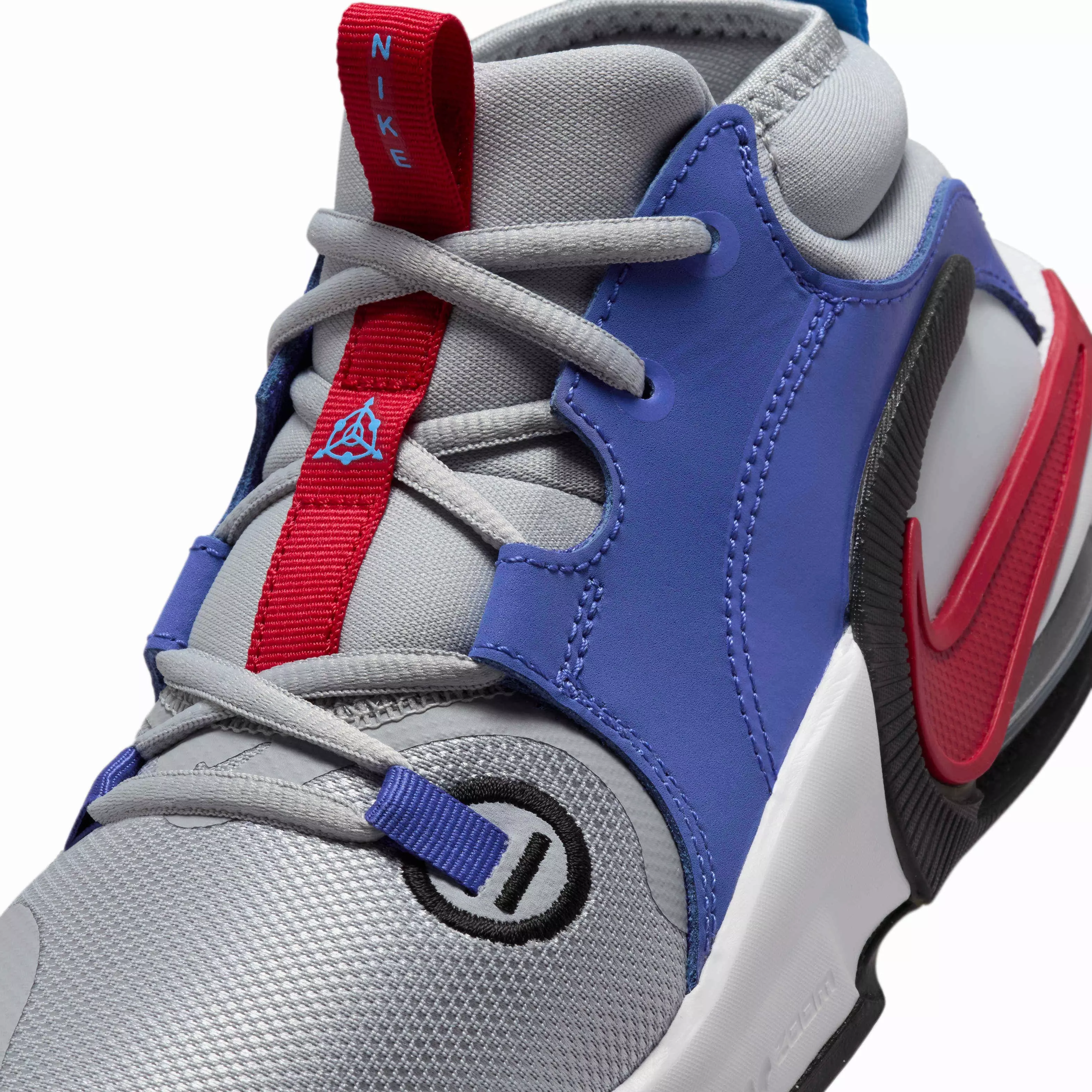 Nike Air Zoom Crossover 2 "Wolf Grey/Black/Blue/Gym Red" Grade School Boys' Basketball Shoe - GREY/BLACK/BLUE/RED